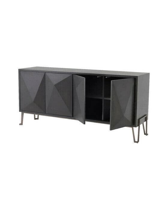 Highland TV-bänk charcoal