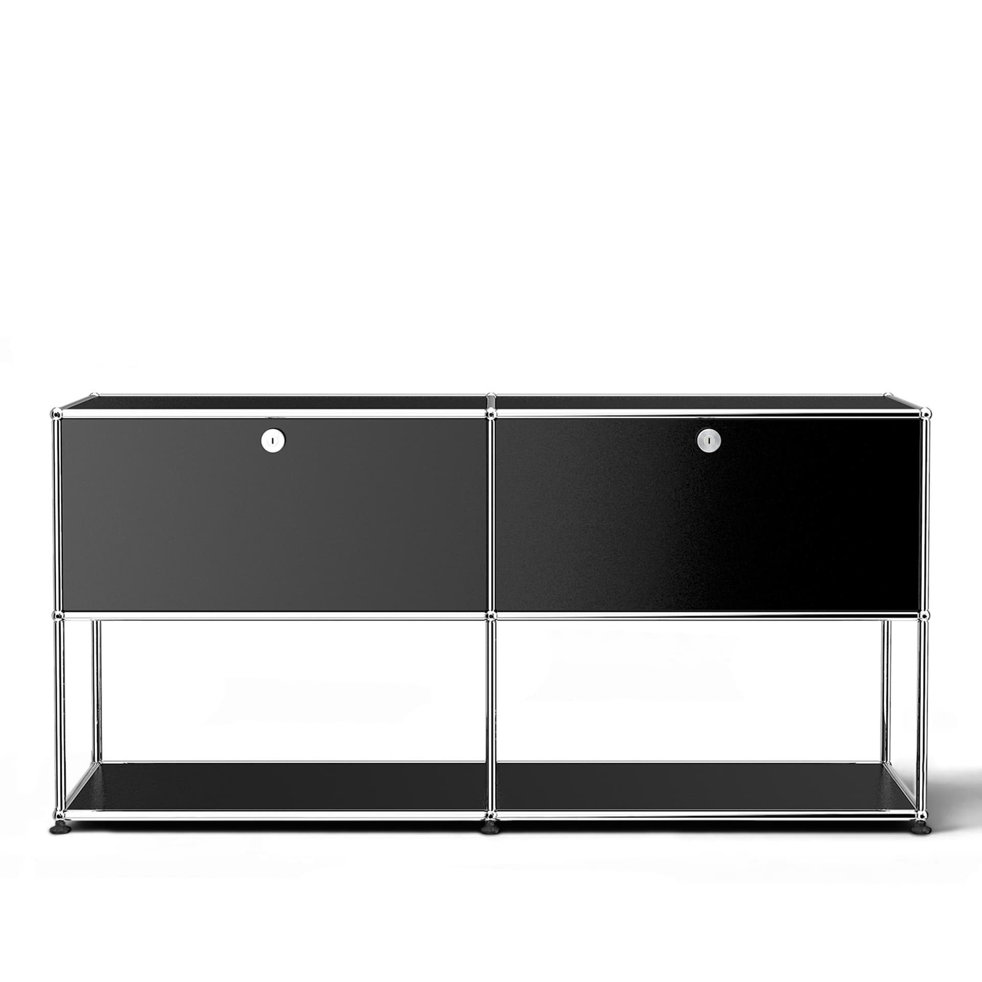 USM - USM Haller 40 Sideboard Graphite Black - Skänkar och sideboards - Fritz Haller & Paul Schärer - Svart - Metall