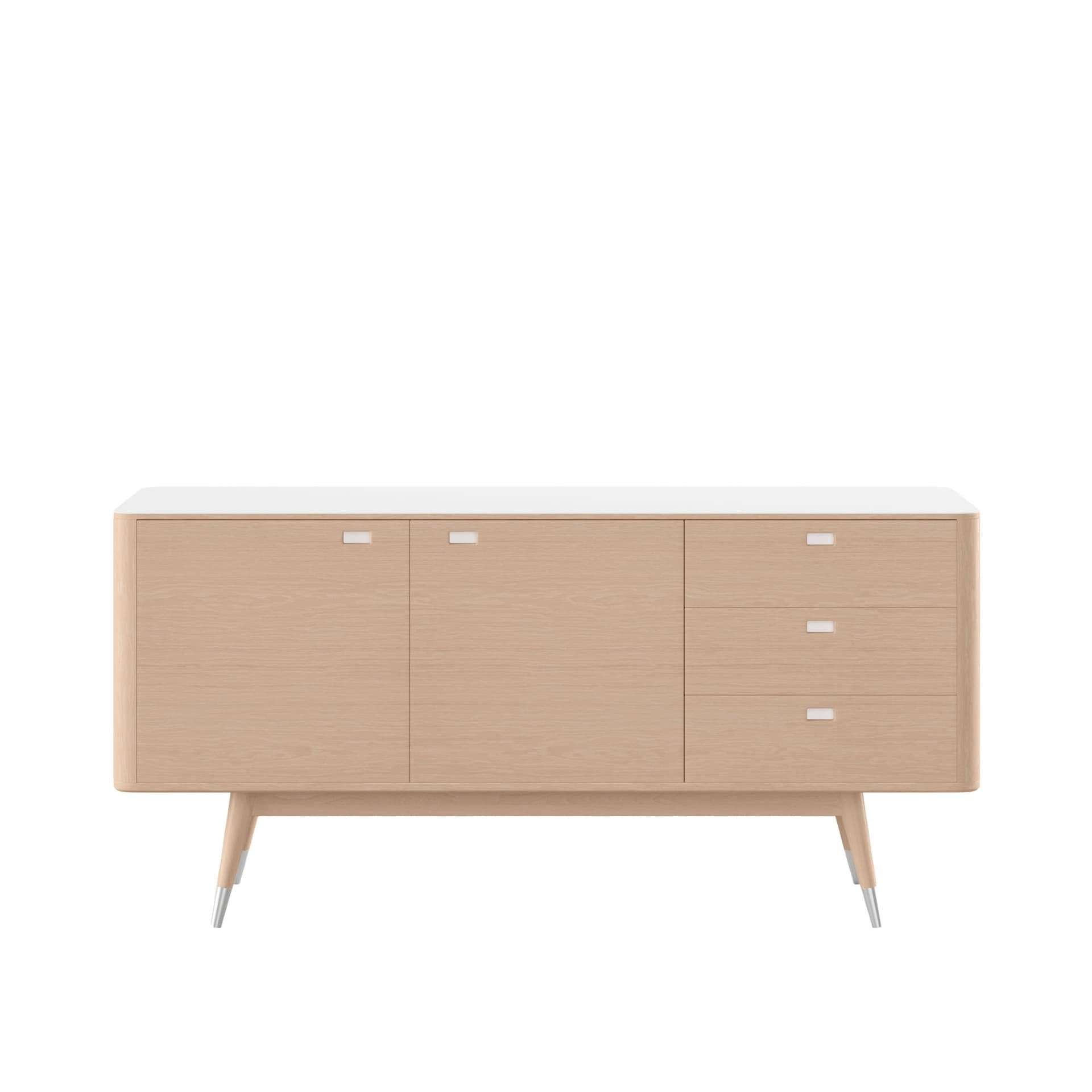 Naver Collection - AK 2630 Skänk, Vitoljad ek - Skänkar och sideboards - Nissen & Gehl - Träfärgad - Naturmaterial/Trä