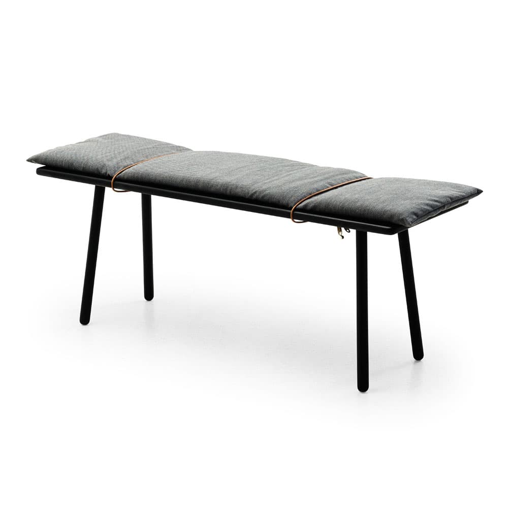 Fritz Hansen - Georg Bench Svartlackad - TV-bänkar - Christina Liljenberg Halstrøm - Läder/Trä/Ull