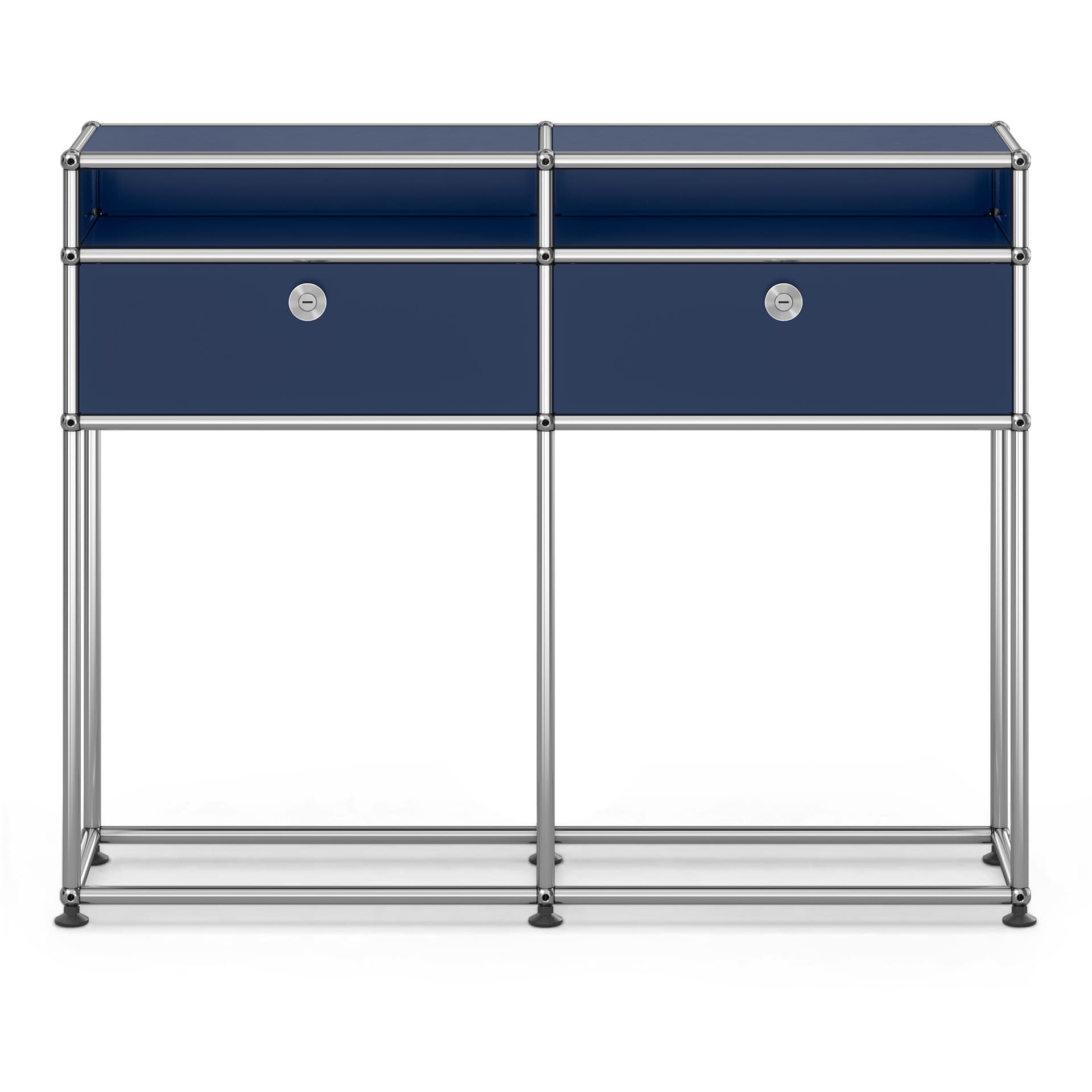USM - USM Haller Sideboard M51 Steel Blue - Skänkar och sideboards - Fritz Haller & Paul Schärer - Blå - Metall