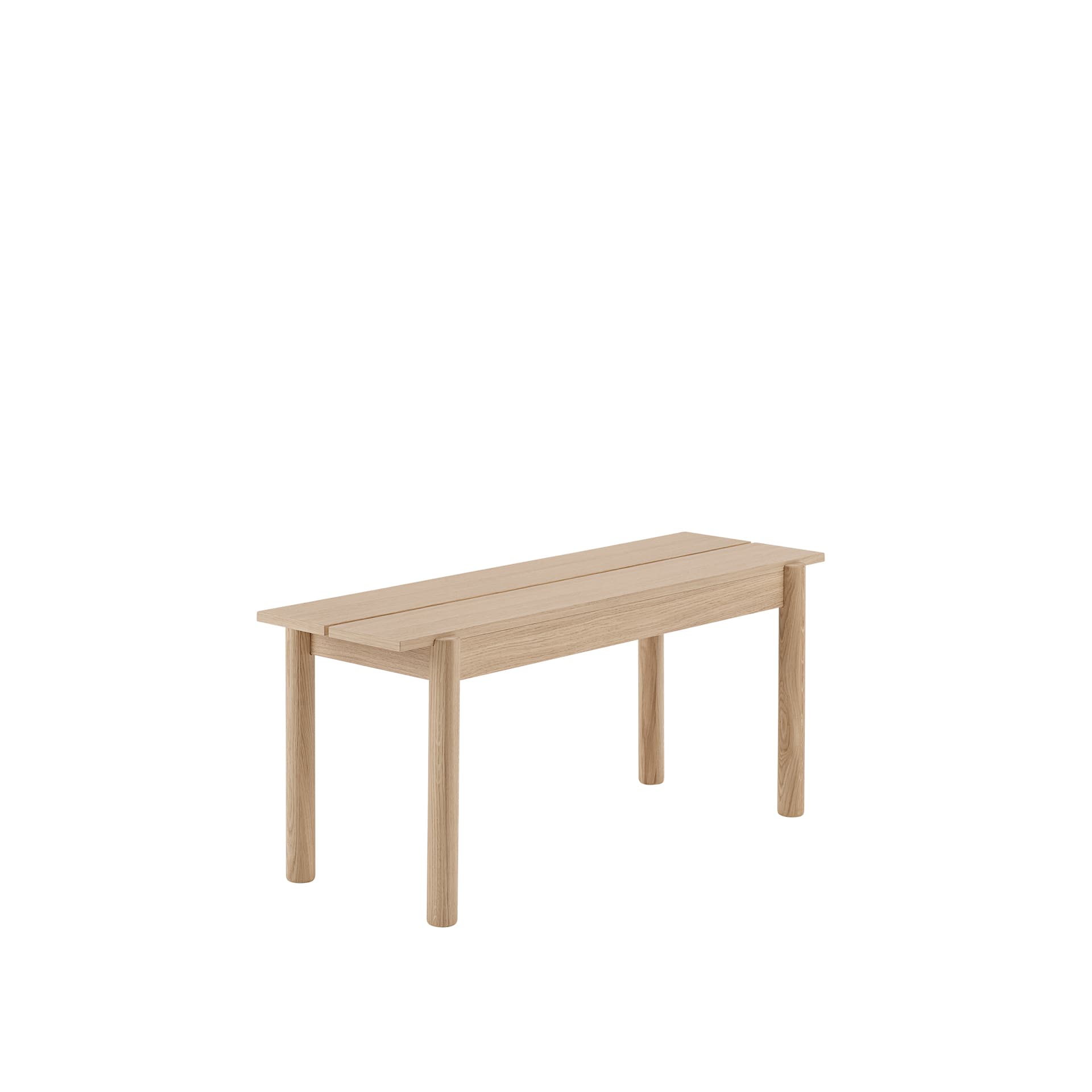 Muuto - Linear Wood Bench 110 cm, Oak - TV-bänkar - Thomas Bentzen - Träfärgad - Trä