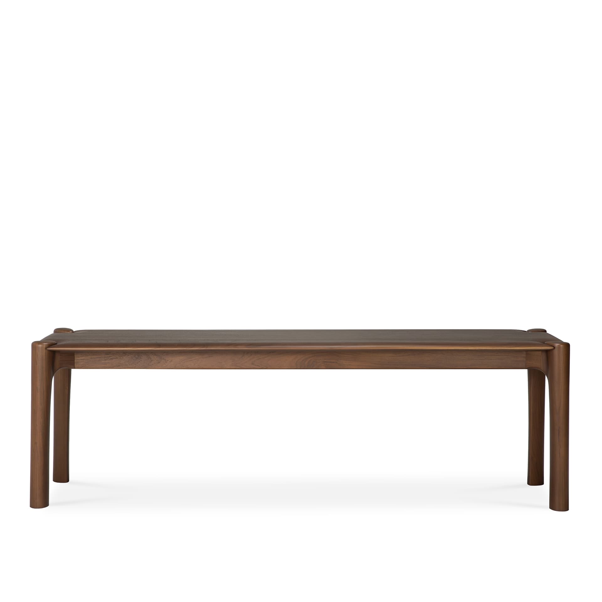 Ethnicraft - PI Bench - Varnished Teak - Brown, W:146 cm - TV-bänkar - Alain Van Havre - Brun - Trä