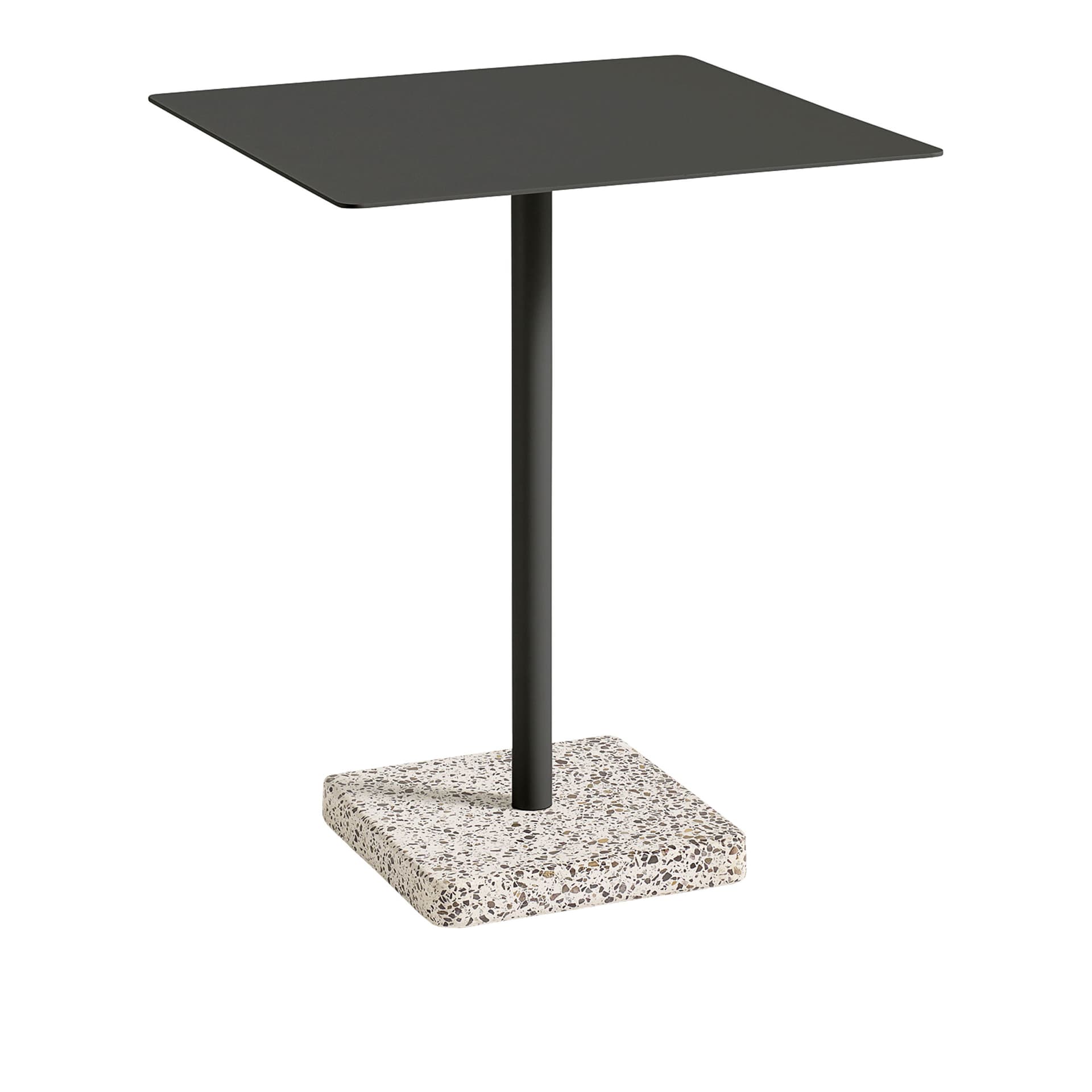 HAY - Terrazzo Table Square - Anthracite - Grey Terrazzo - 60x60 cm - Matbord - Daniel Enoksson - Grå - Metall/Sten