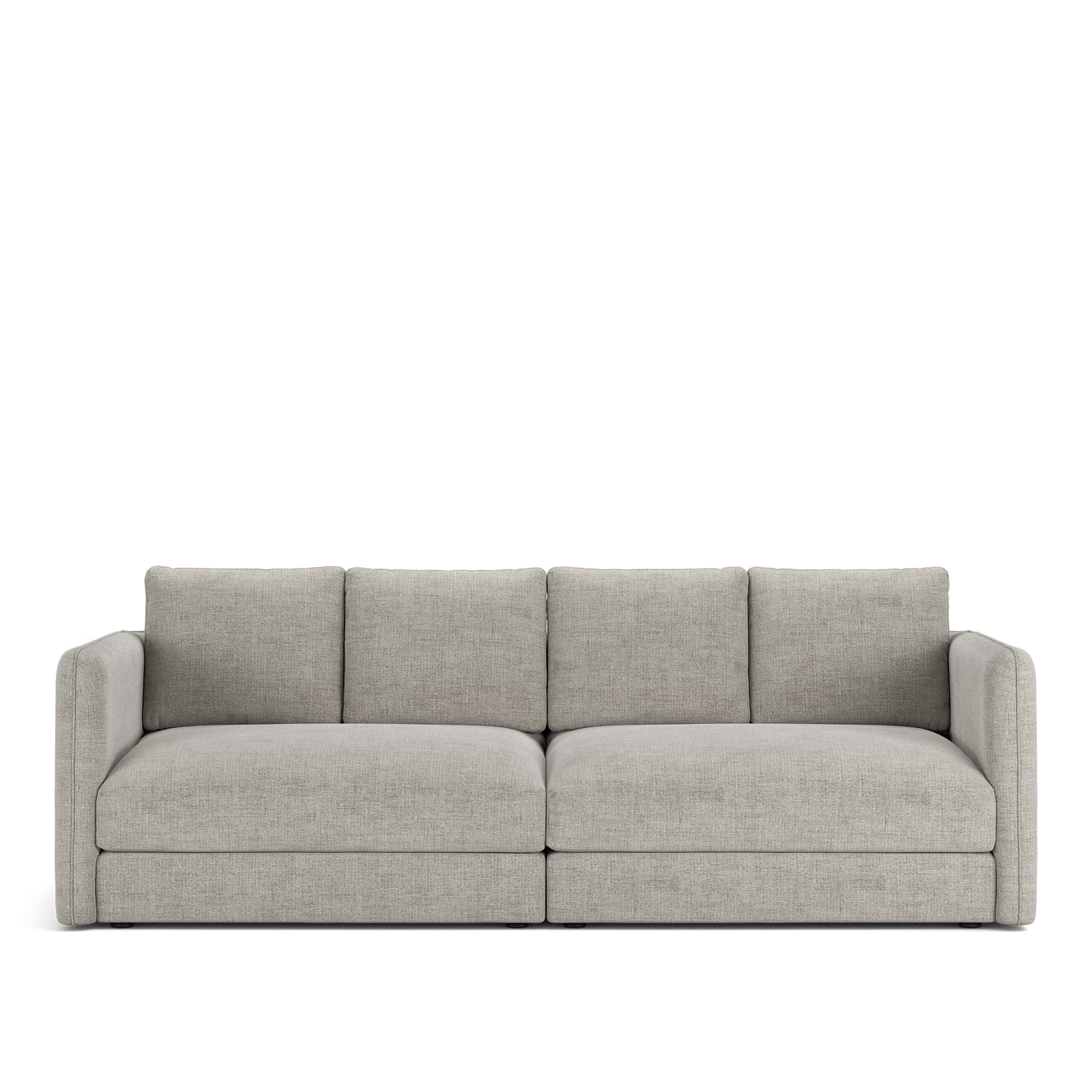 NOGA - Pavarotti 2.5-Seater, Fixed Cover, Cushion Variant 02, Sienna 103 - Soffor - Grå