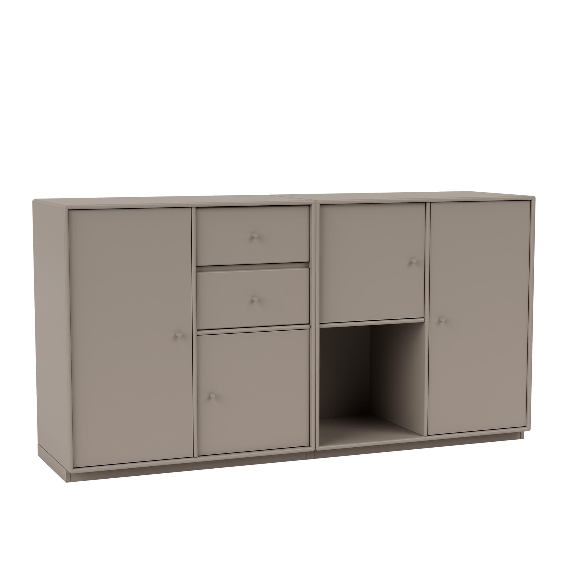 Montana - Couple Sideboard 141-Truffle 06 Plinth 3 cm - Skänkar och sideboards - Peter J. Lassen - Beige - Trä