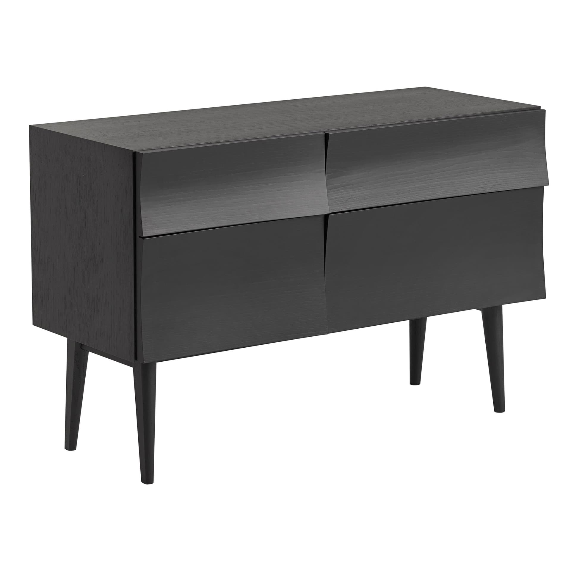 Muuto - Reflect Sideboard Small, Black - Skänkar och sideboards - Søren Rose Studio - Svart - Trä