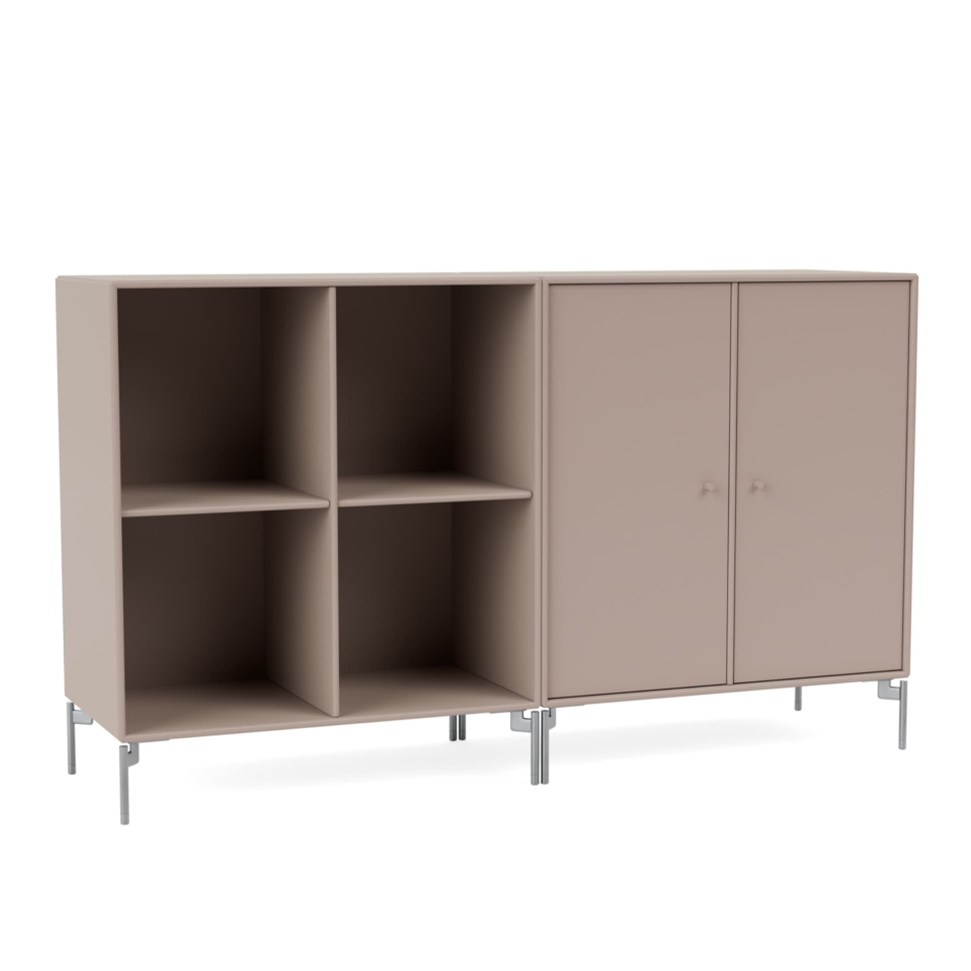 Montana - Pair Classic Sideboard - Mushroom / Matt Chrome Legs - Skänkar och sideboards - Peter J. Lassen - Beige