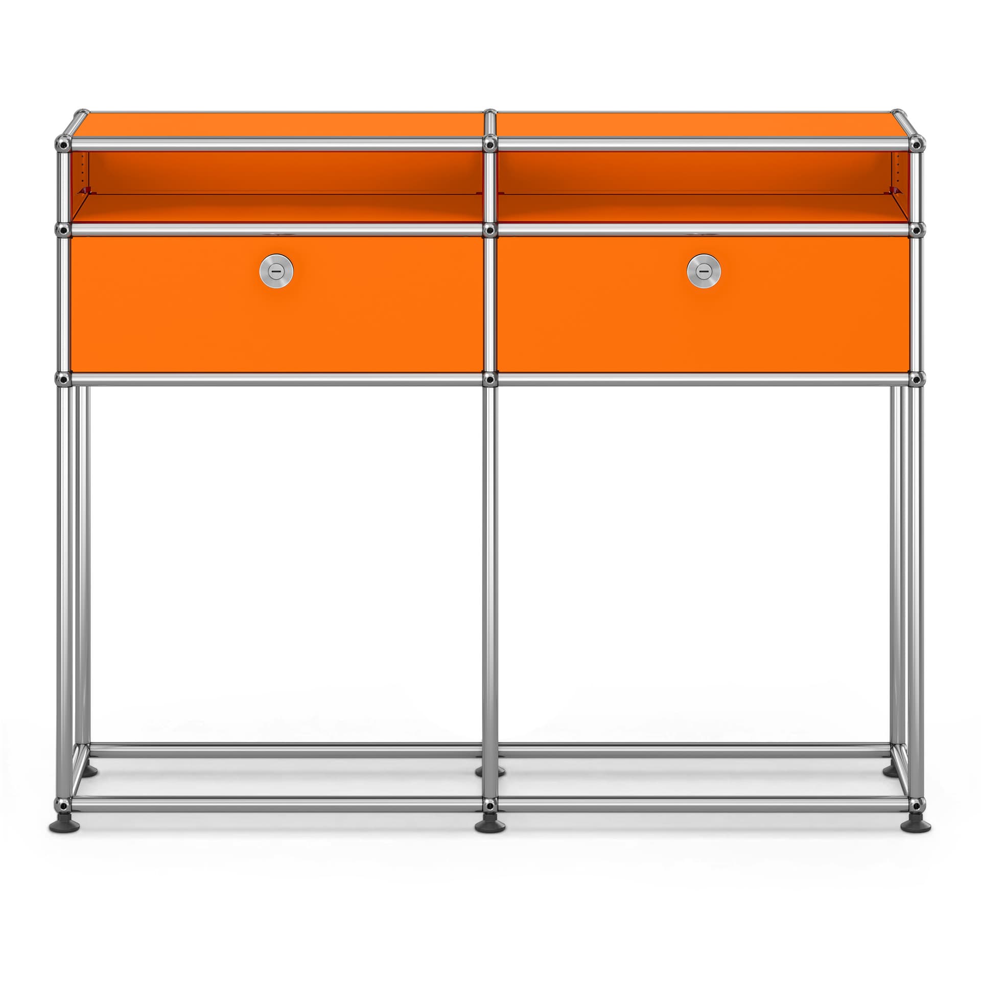USM - USM Haller Sideboard M51 Pure Orange - Skänkar och sideboards - Fritz Haller & Paul Schärer - Orange - Metall