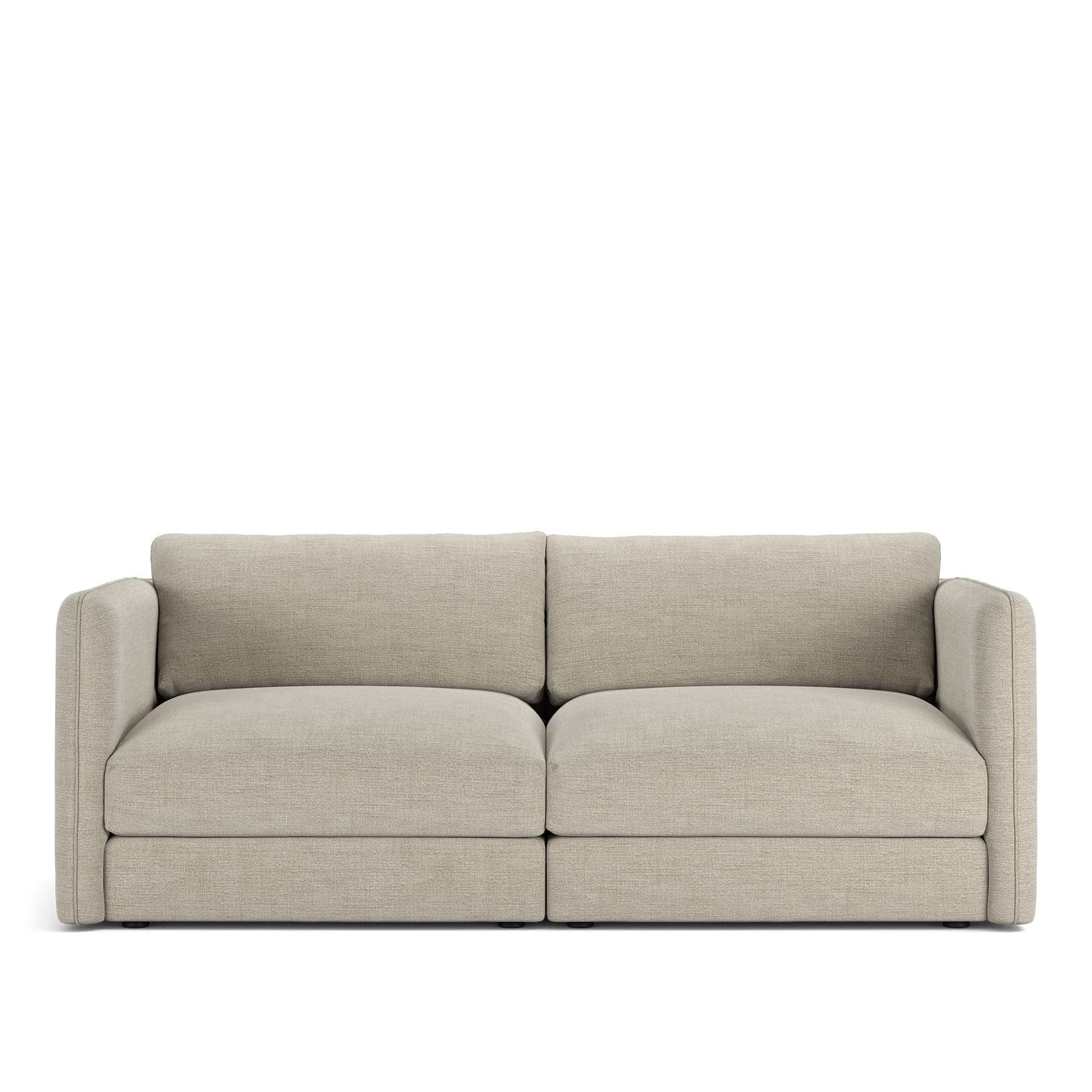NOGA - Pavarotti 2-Seater, Fixed Cover, Cushion Variant 03, Sienna 102 - Soffor - Grå