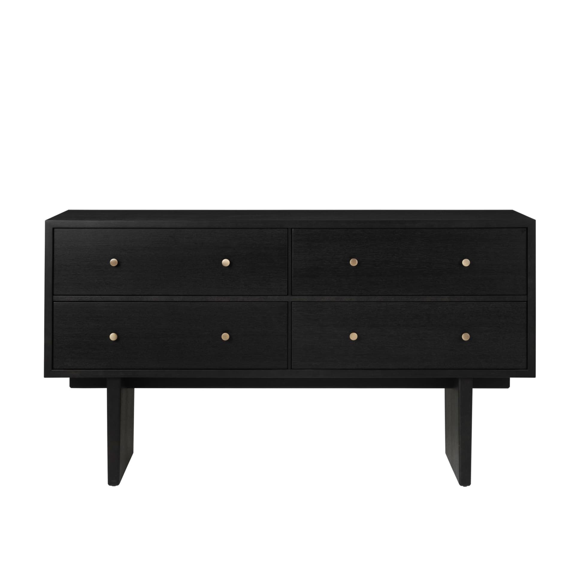 Gubi - Private Sideboard Brown/Black Stained Oak - Skänkar och sideboards - Space Copenhagen - Brun,Svart - Metall/Trä