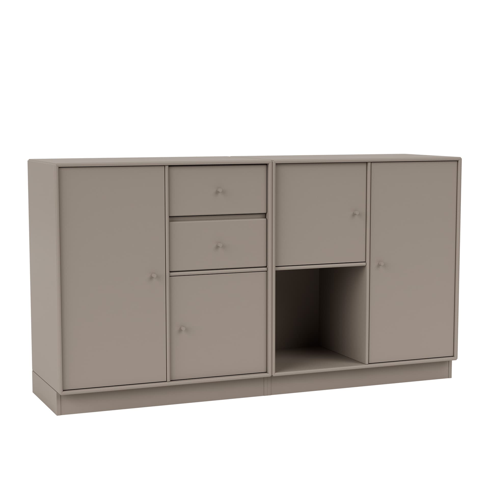 Montana - Couple Sideboard 141-Truffle 07 Plinth 7 cm - Skänkar och sideboards - Peter J. Lassen - Beige - Trä