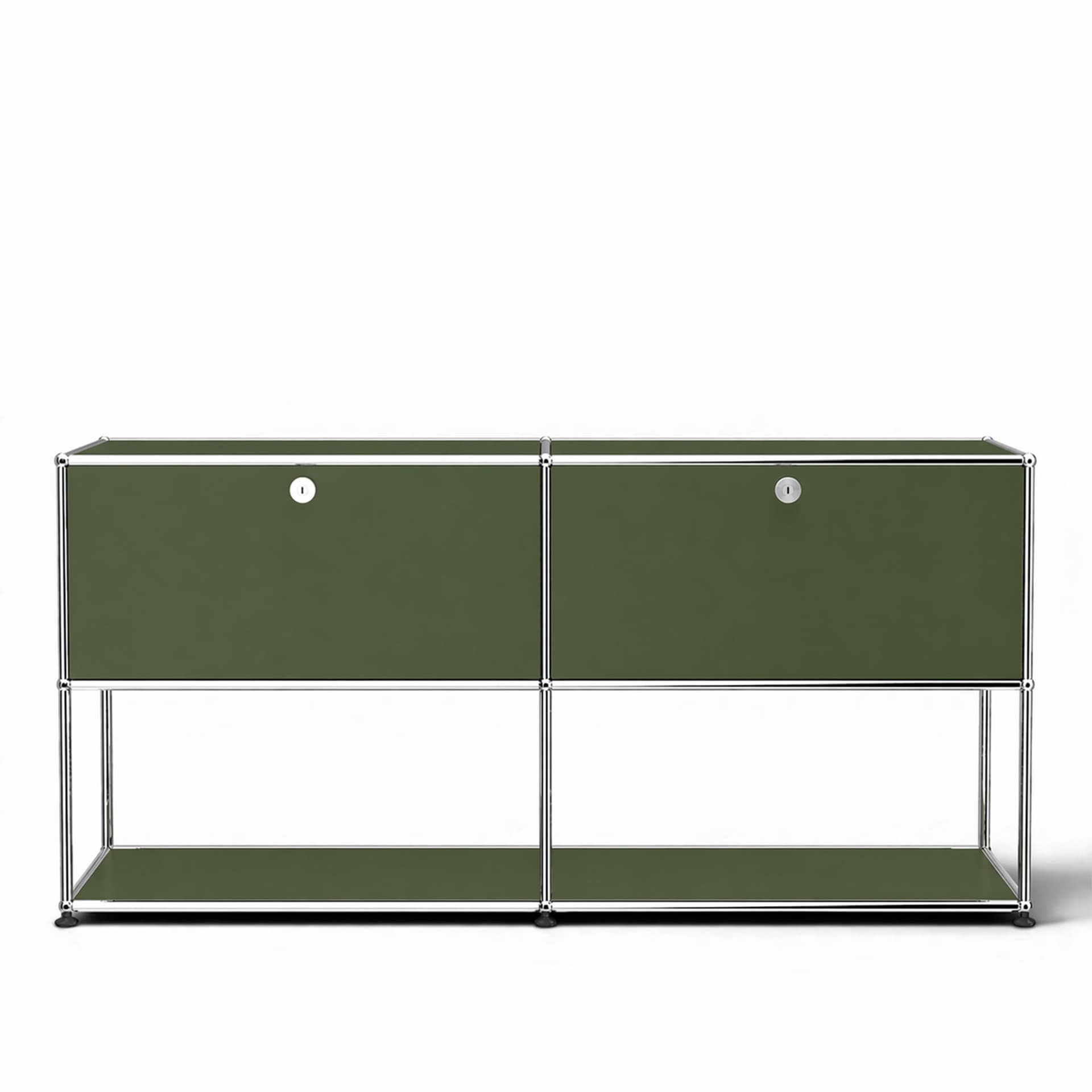 USM - USM Haller 40 Sideboard Olive Green - Skänkar och sideboards - Fritz Haller & Paul Schärer - Grön - Metall