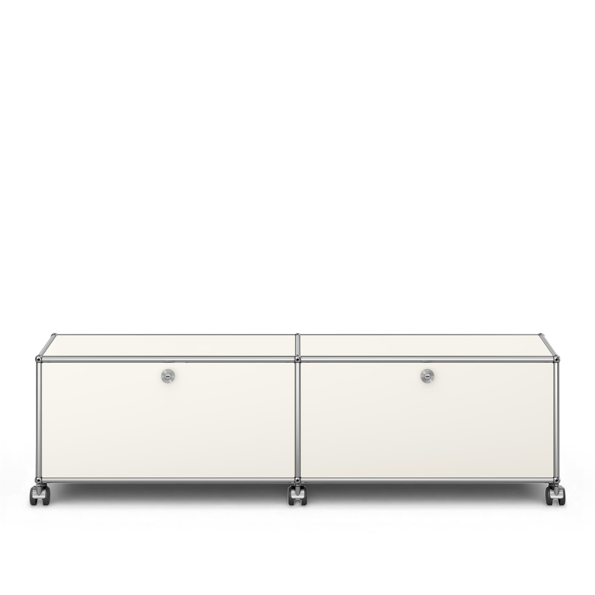 USM - USM Haller TV Furniture M61 Pure White - TV-bänkar - Fritz Haller & Paul Schärer - Vit - Metall