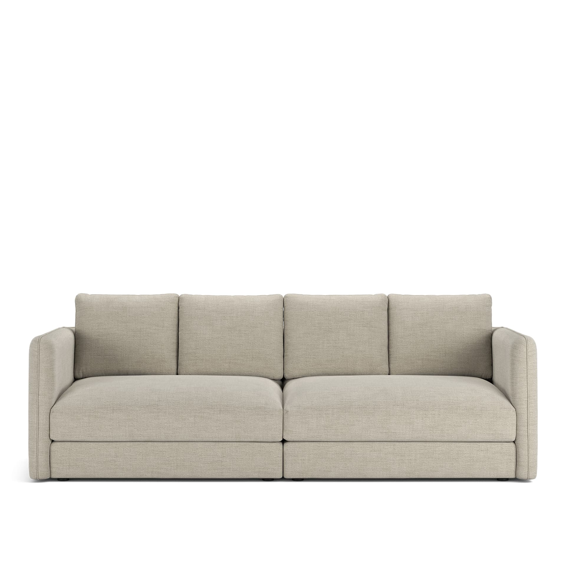 NOGA - Pavarotti 2.5-Seater, Fixed Cover, Cushion Variant 02, Sienna 102 - Soffor - Grå