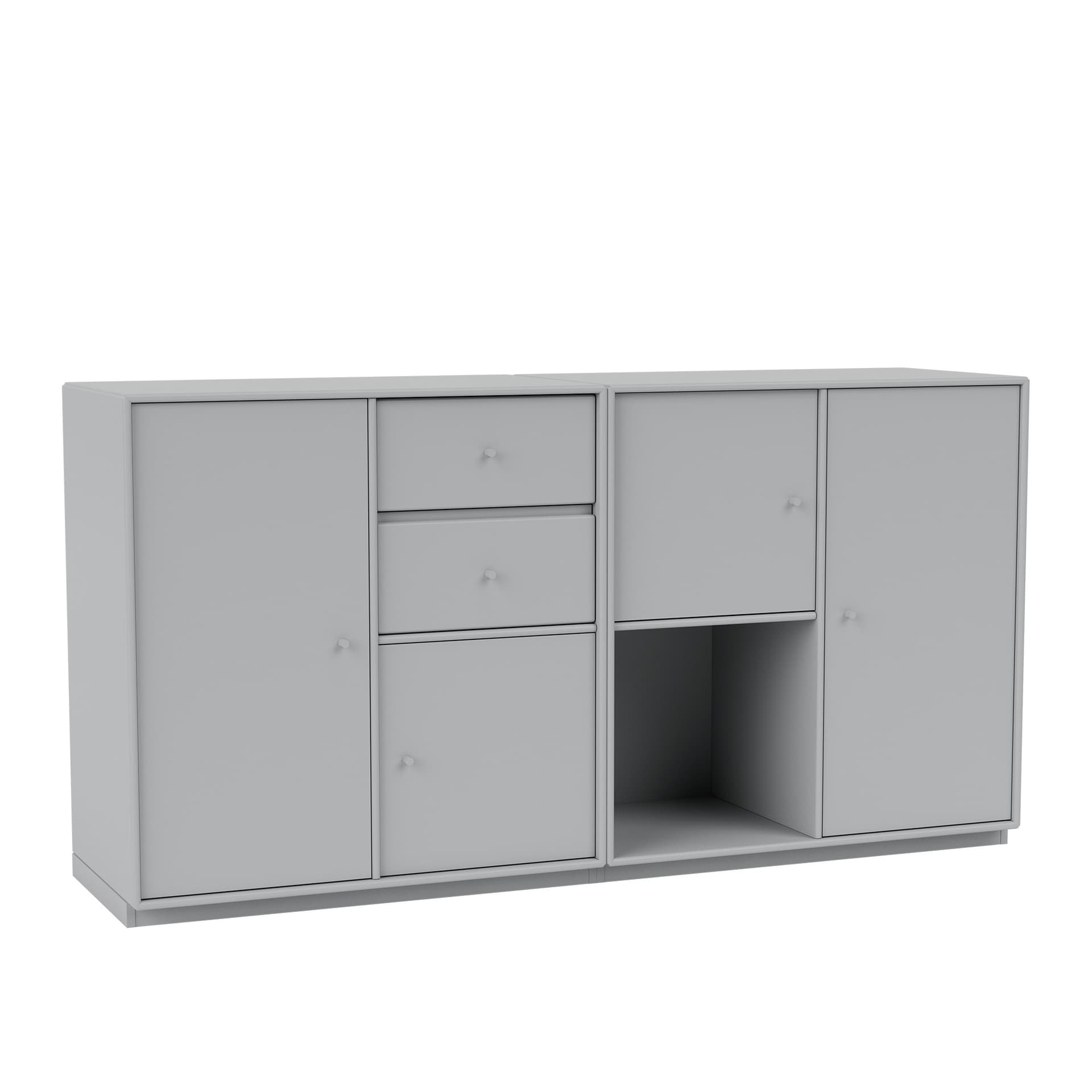 Montana - Couple Sideboard 02-Fjord 06 Plinth 3 cm - Skänkar och sideboards - Peter J. Lassen - Blå - Trä