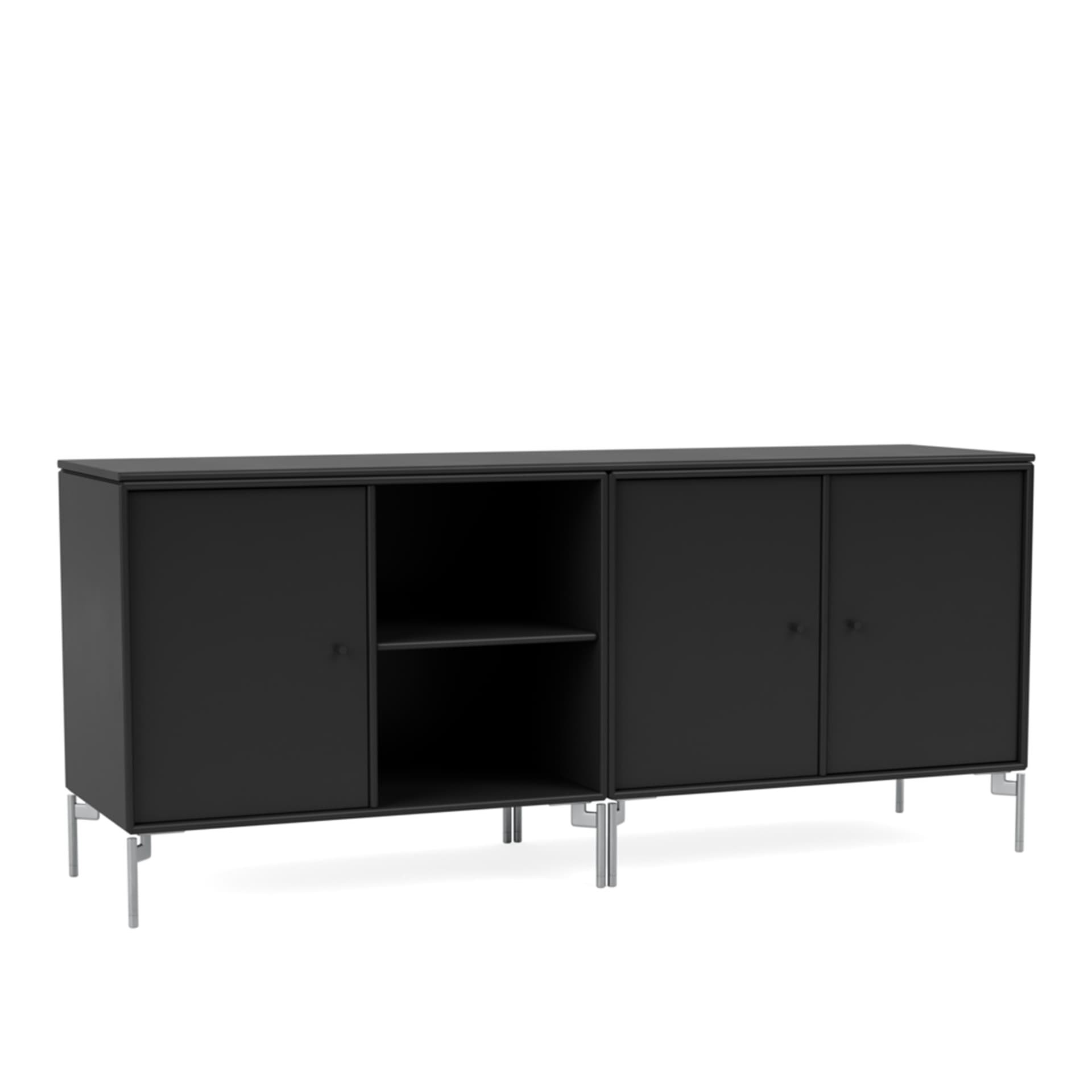 Montana - Save Lowboard 05-Black Matt Chrome - Skänkar och sideboards - Peter J. Lassen - Svart - Trä