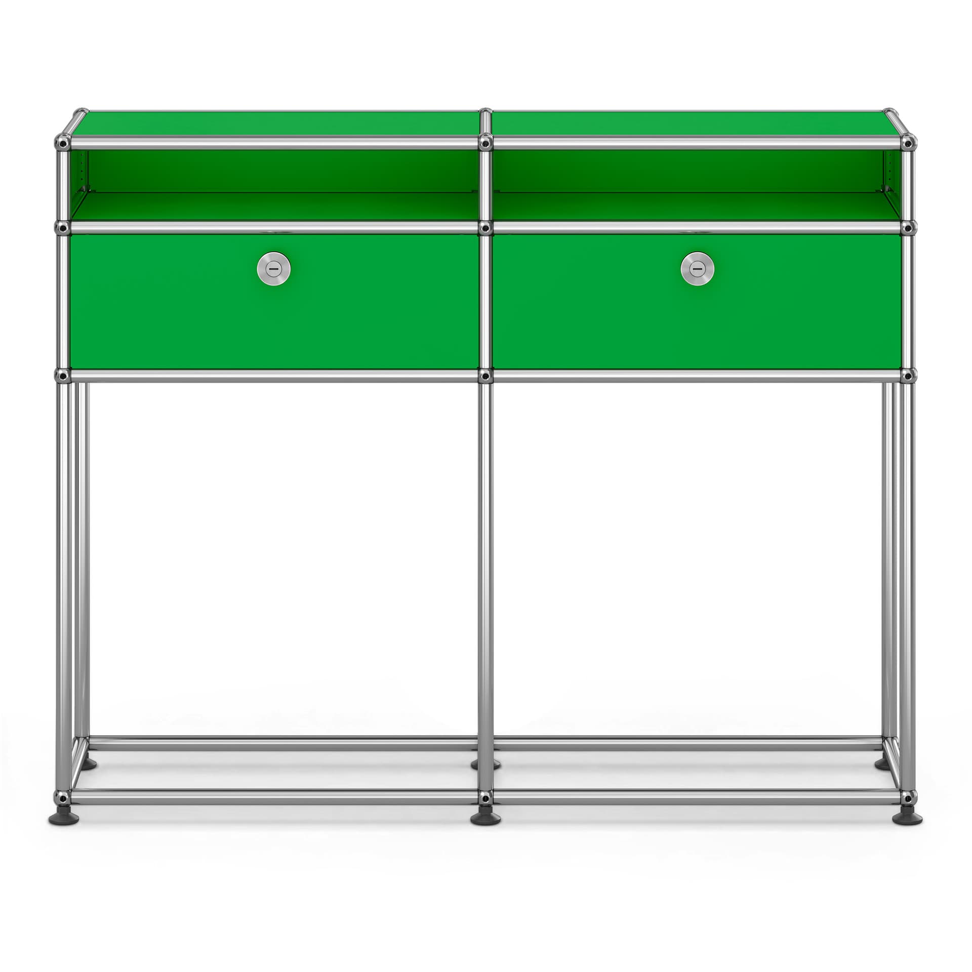 USM - USM Haller Sideboard M51 USM Green - Skänkar och sideboards - Fritz Haller & Paul Schärer - Grön - Metall