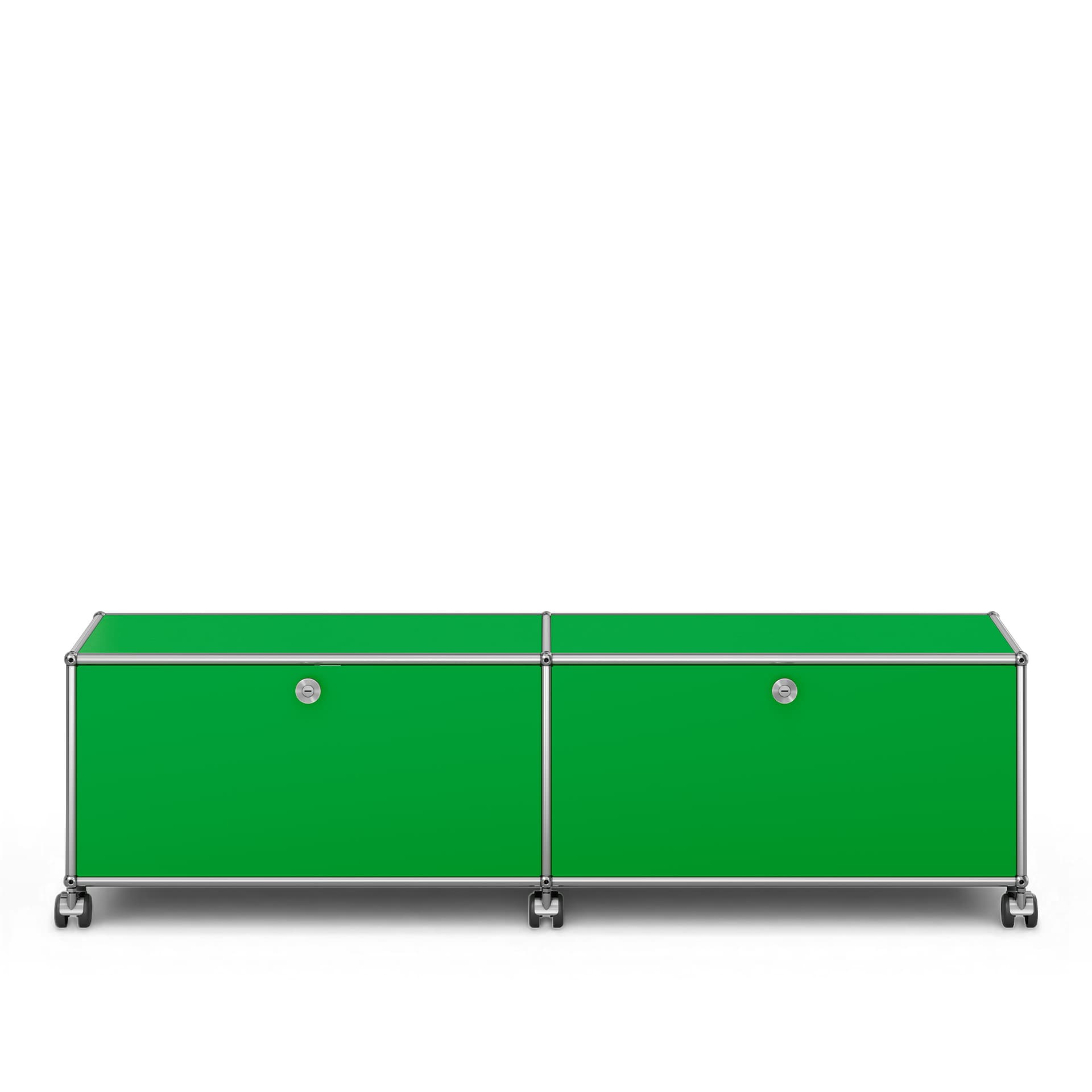 USM - USM Haller TV Furniture M61 USM Green - TV-bänkar - Fritz Haller & Paul Schärer - Grön