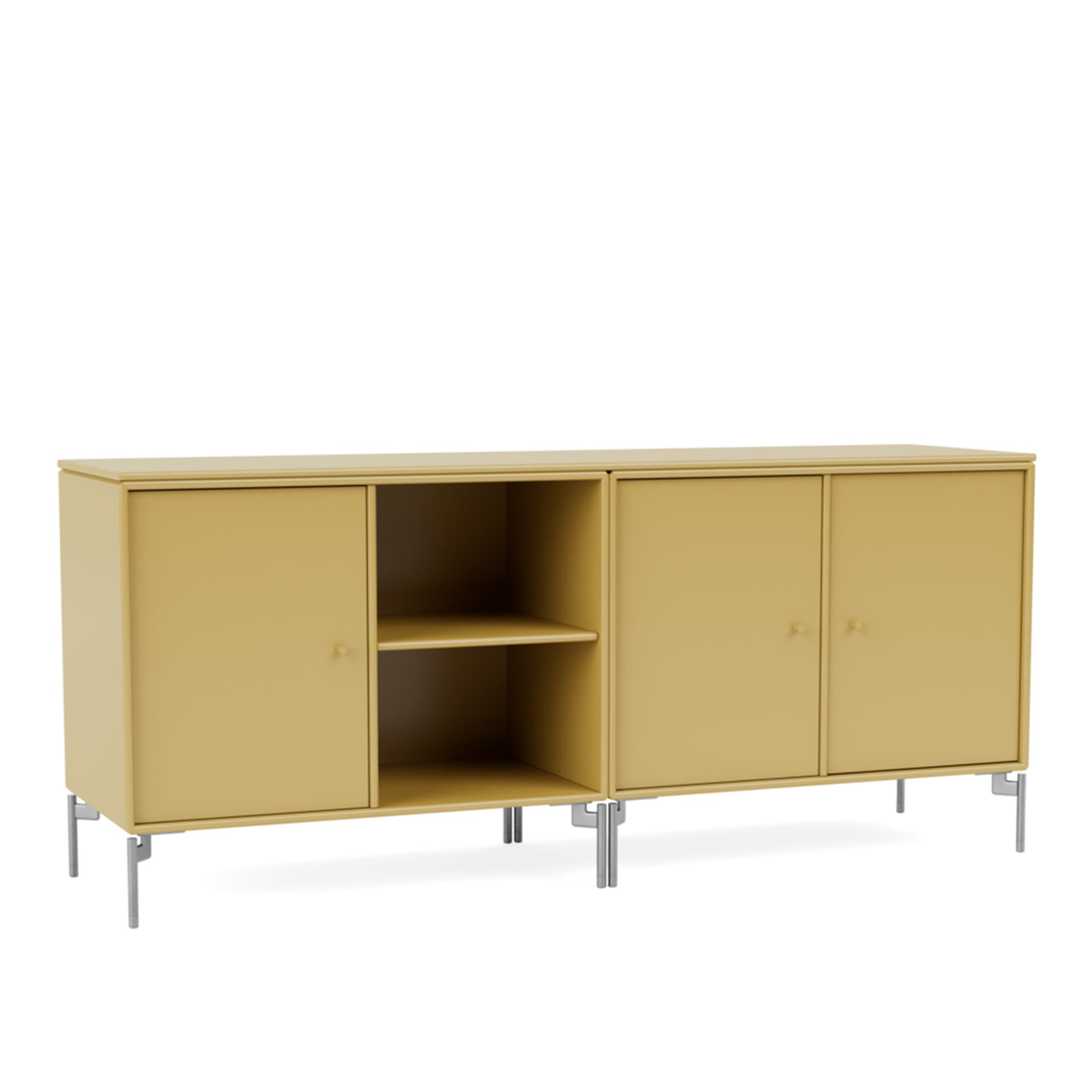 Montana - Save Lowboard 157-Cumin Matt Chrome - Skänkar och sideboards - Peter J. Lassen - Gul - Trä