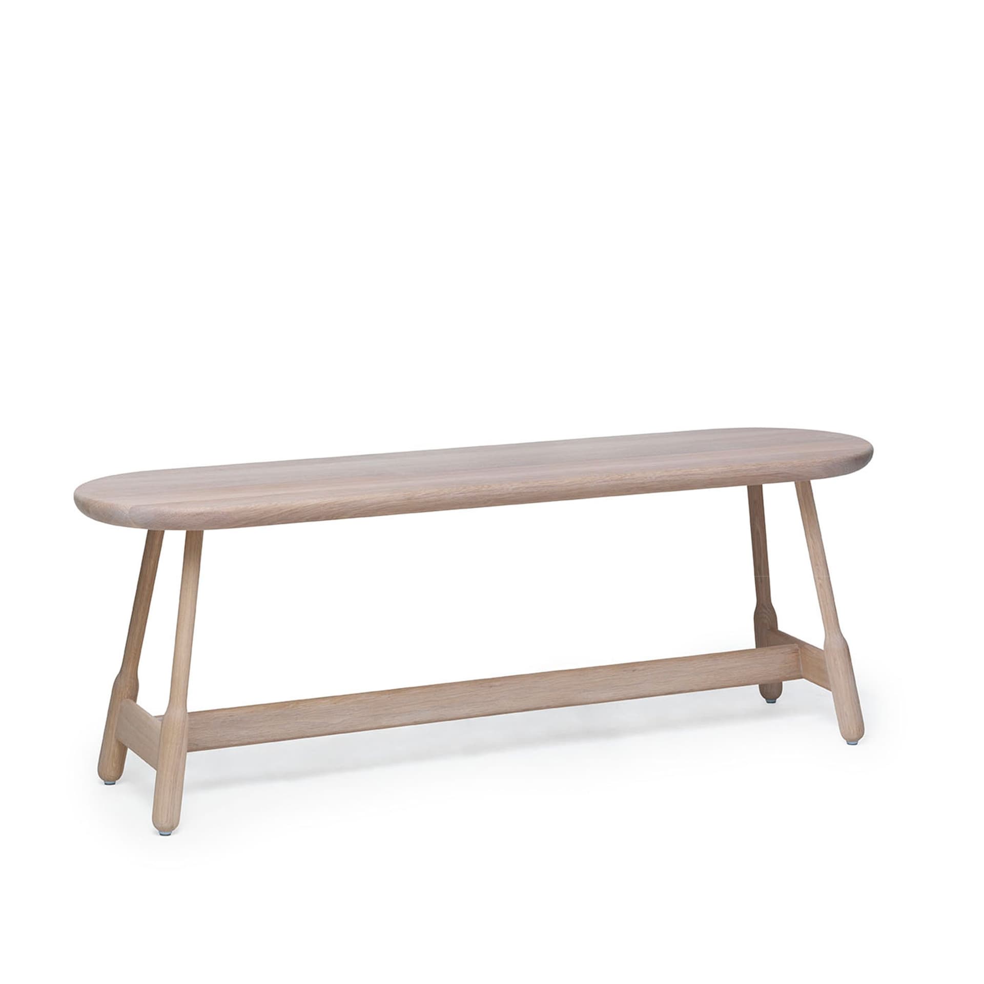 Massproductions - Albert Bench - W 160, H 500, White Oiled Oak - TV-bänkar - Chris Martin - Vit - Trä