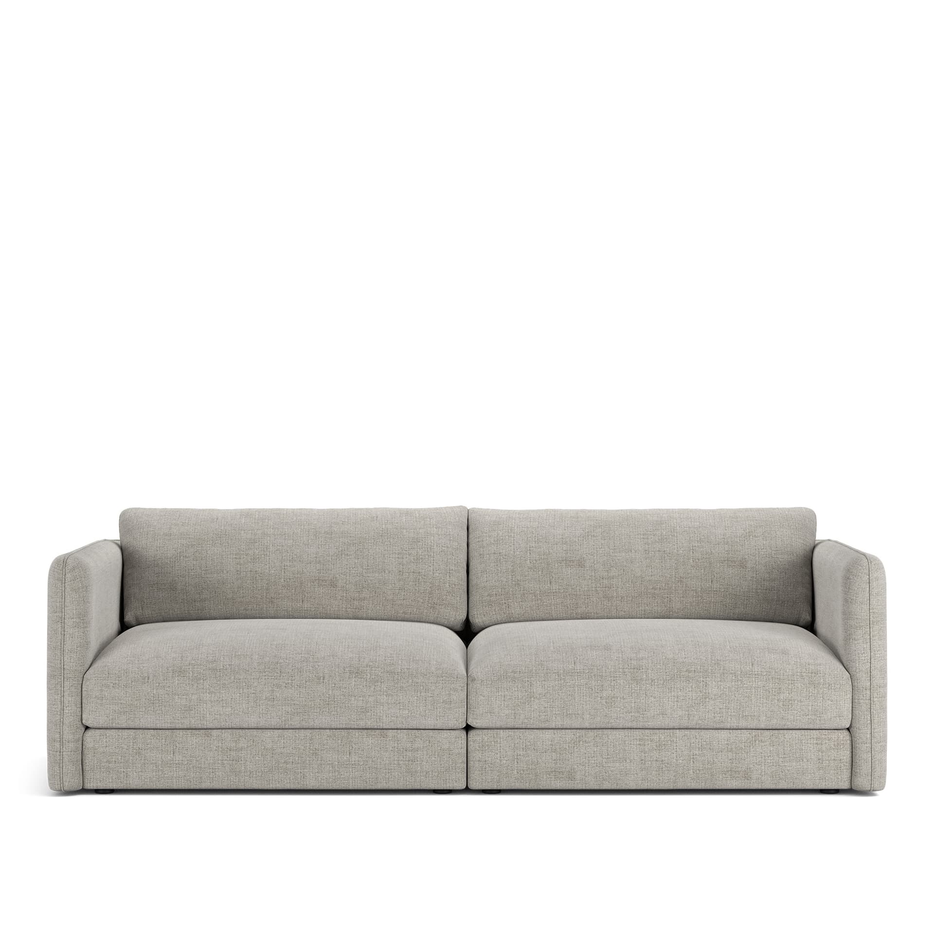 NOGA - Pavarotti 2.5-Seater, Fixed Cover, Cushion Variant 03, Sienna 103 - Soffor - Grå