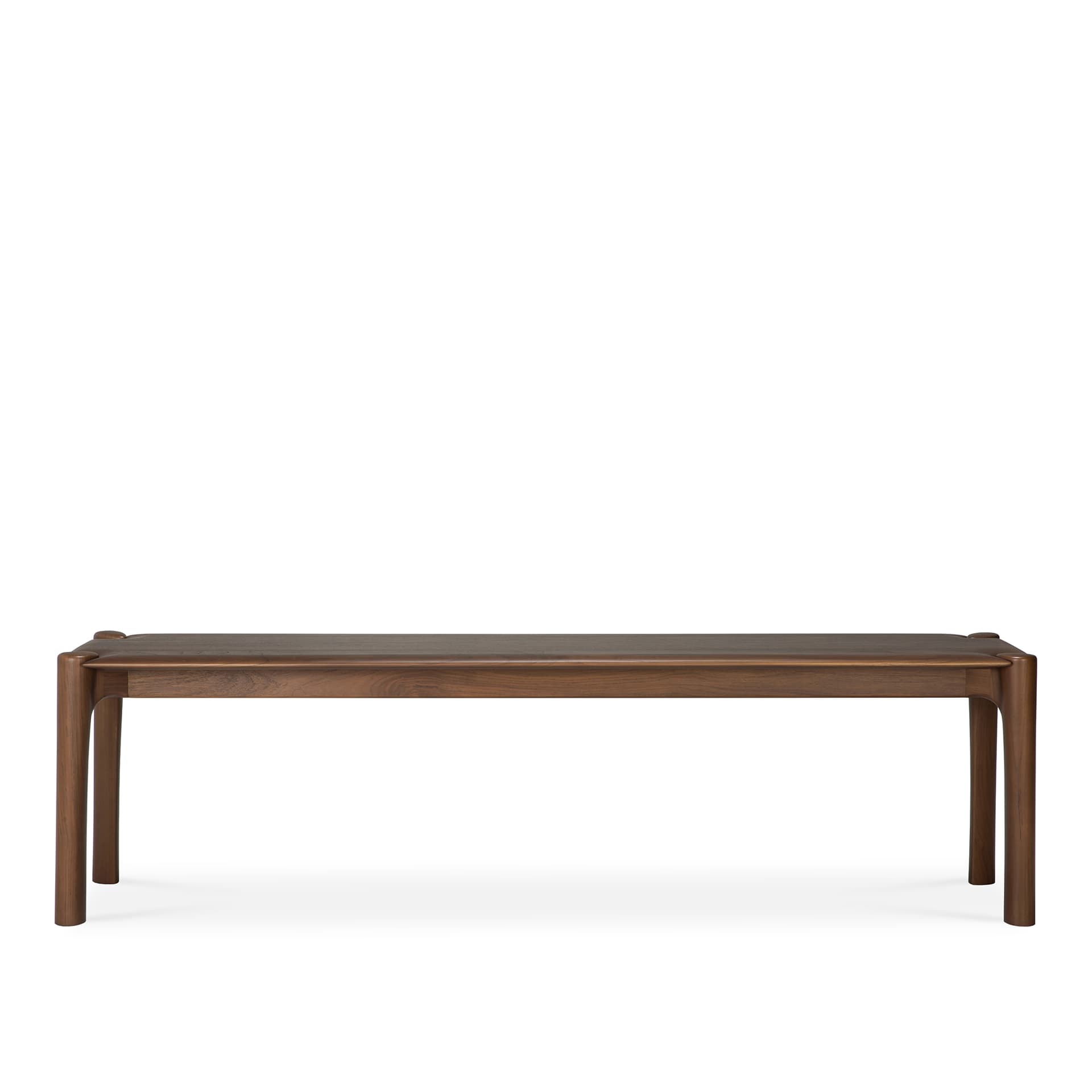 Ethnicraft - PI Bench - Varnished Teak - Brown, W:166 cm - TV-bänkar - Alain Van Havre - Brun - Trä