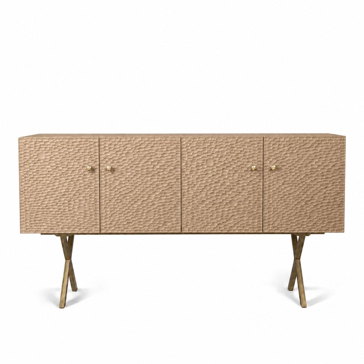 Zanat - Touch sideboard 172 cm brons/vitoljad ek - Skänkar och sideboards - Studioilse - Träfärgad - Trä