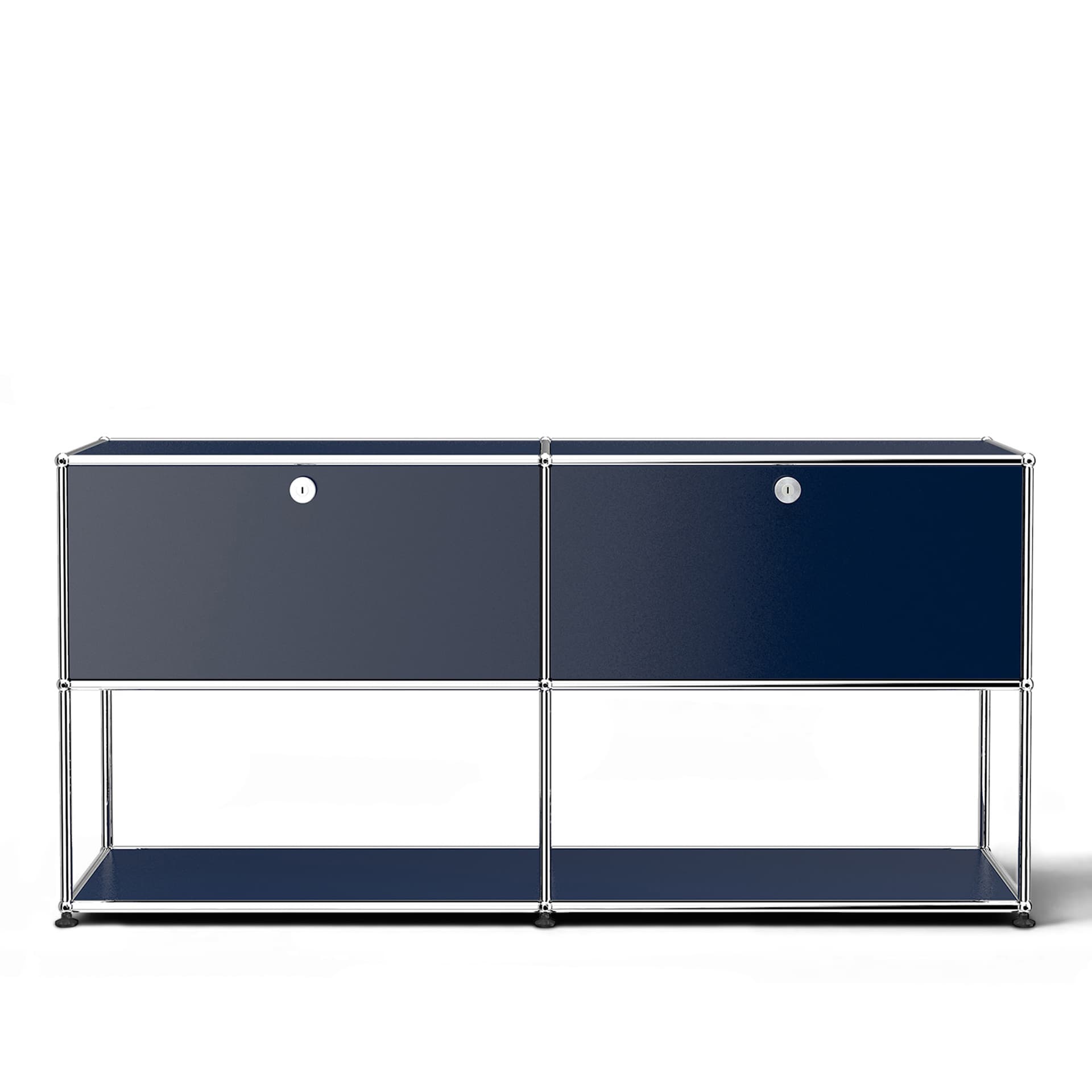USM - USM Haller 40 Sideboard Steel Blue - Skänkar och sideboards - Fritz Haller & Paul Schärer - Blå - Metall