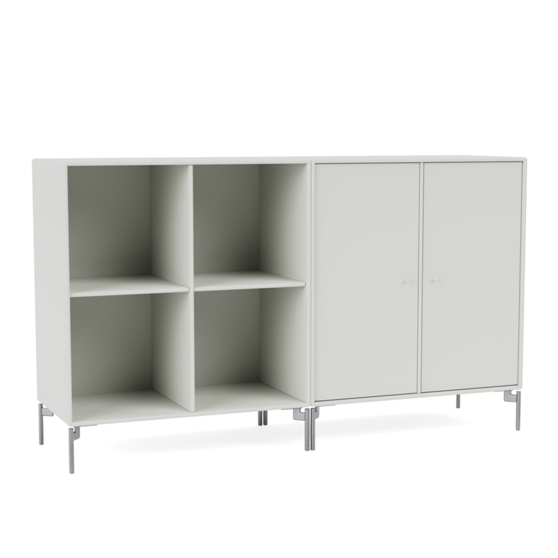 Montana - Pair Classic Sideboard - Nordic / Matt Chrome Legs - Skänkar och sideboards - Peter J. Lassen - Grå