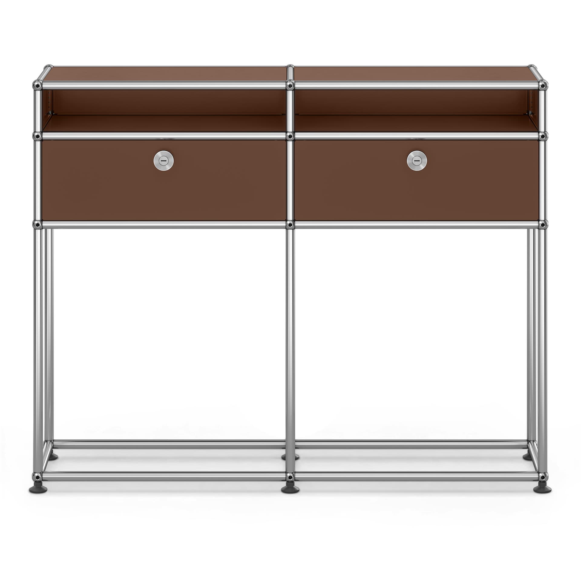 USM - USM Haller Sideboard M51 USM Brown - Skänkar och sideboards - Fritz Haller & Paul Schärer - Brun - Metall