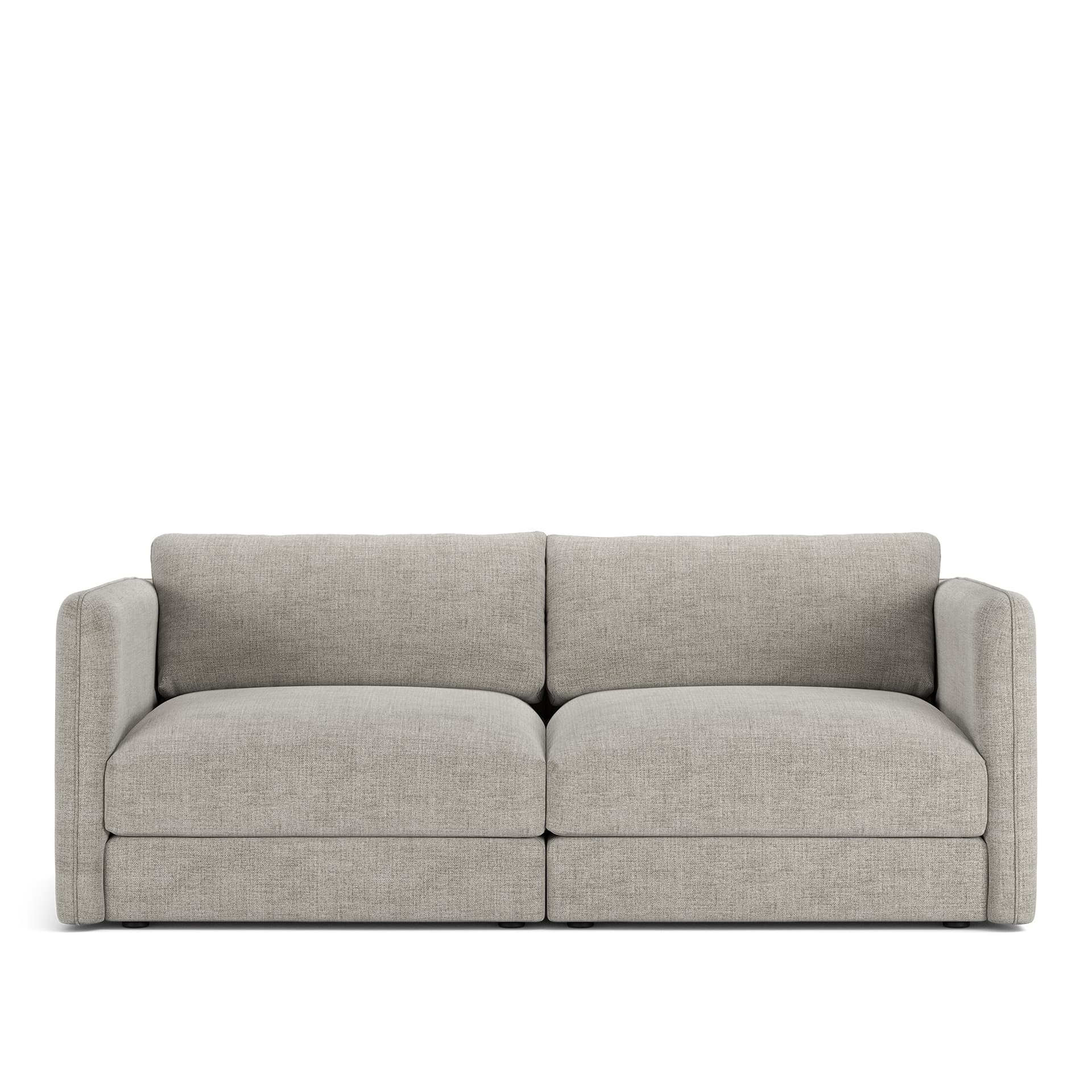 NOGA - Pavarotti 2-Seater, Fixed Cover, Cushion Variant 03, Sienna 103 - Soffor - Grå