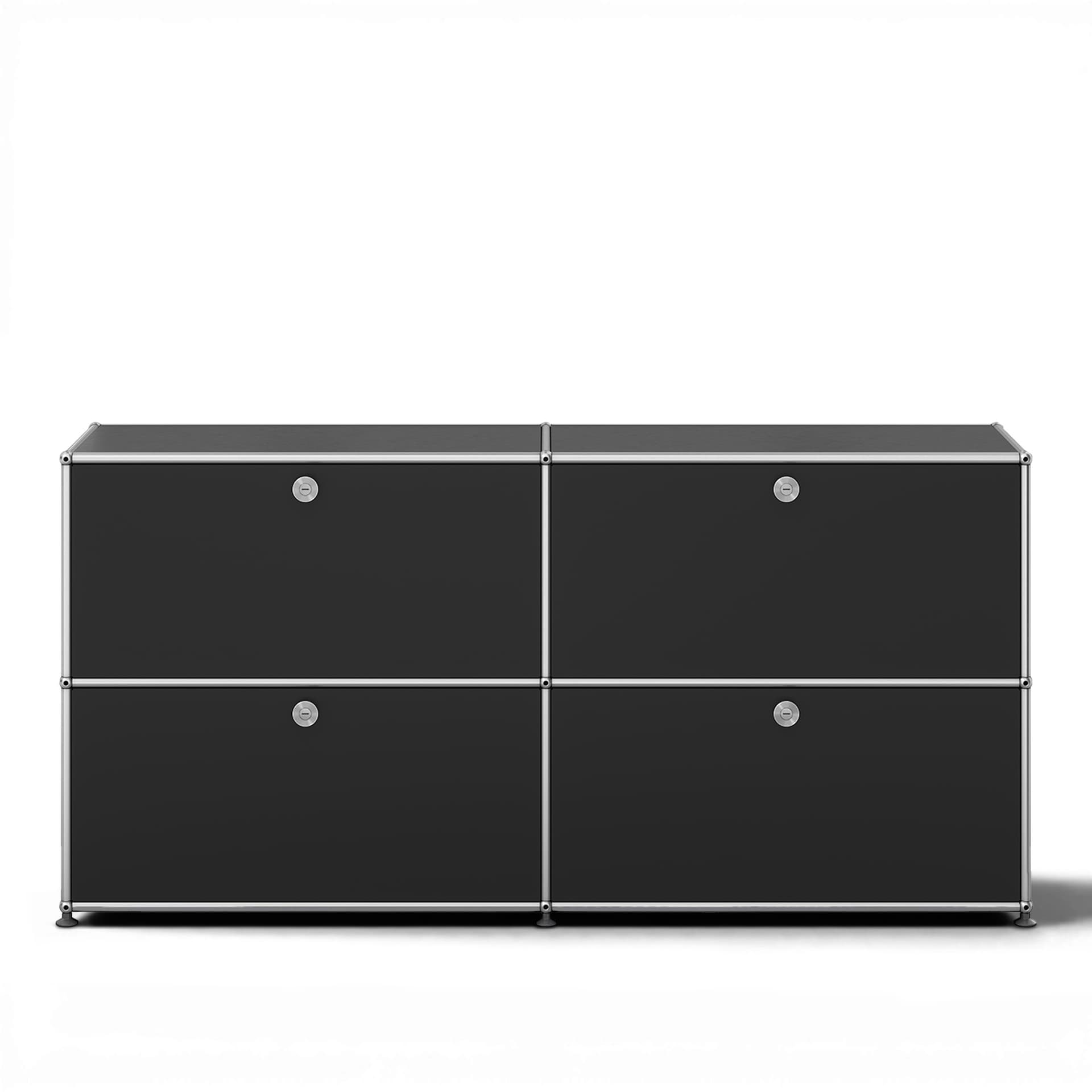 USM - USM Haller 109 Sideboard Graphite Black - Skänkar och sideboards - Fritz Haller & Paul Schärer - Svart - Metall