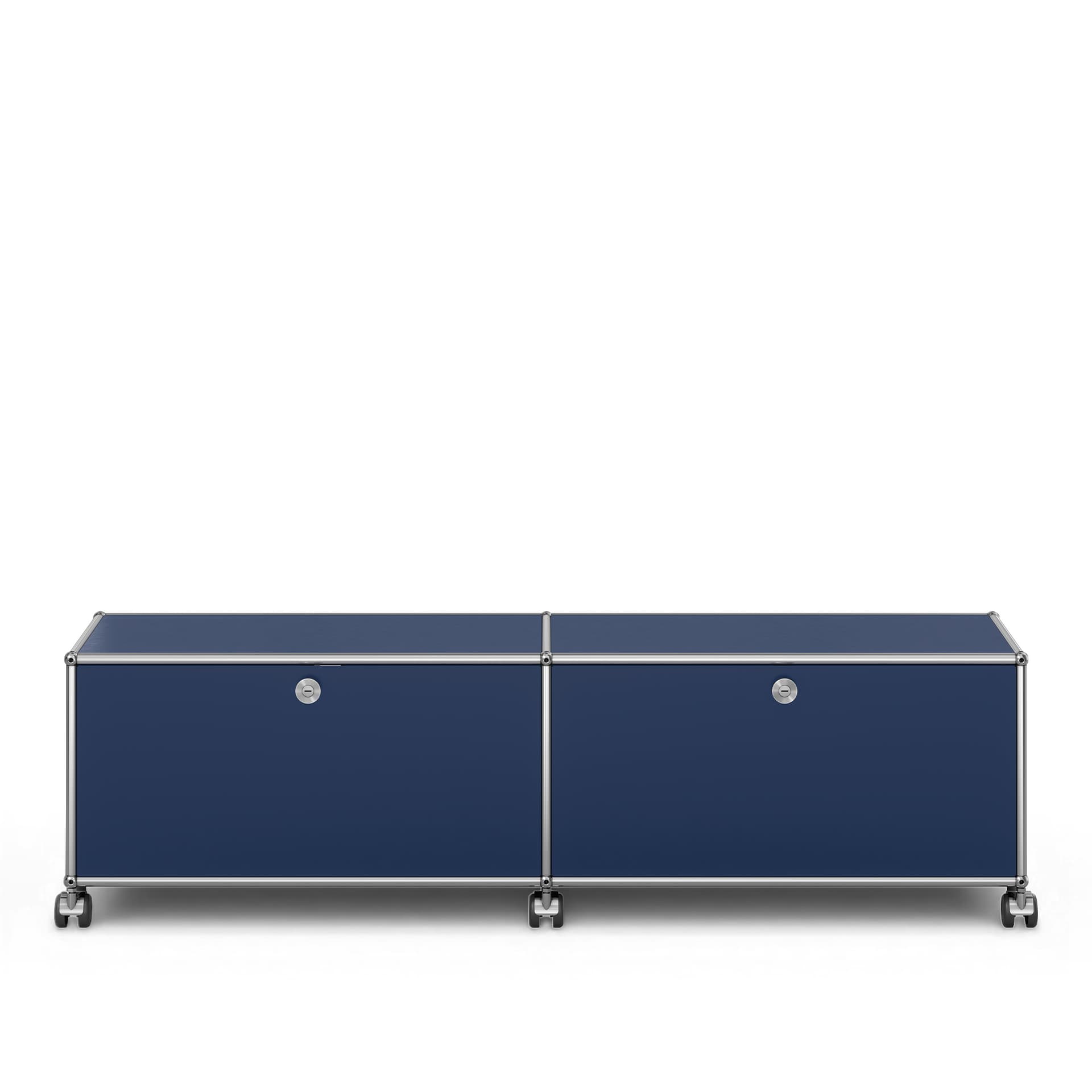 USM - USM Haller TV Furniture M61 Steel Blue - TV-bänkar - Fritz Haller & Paul Schärer - Blå