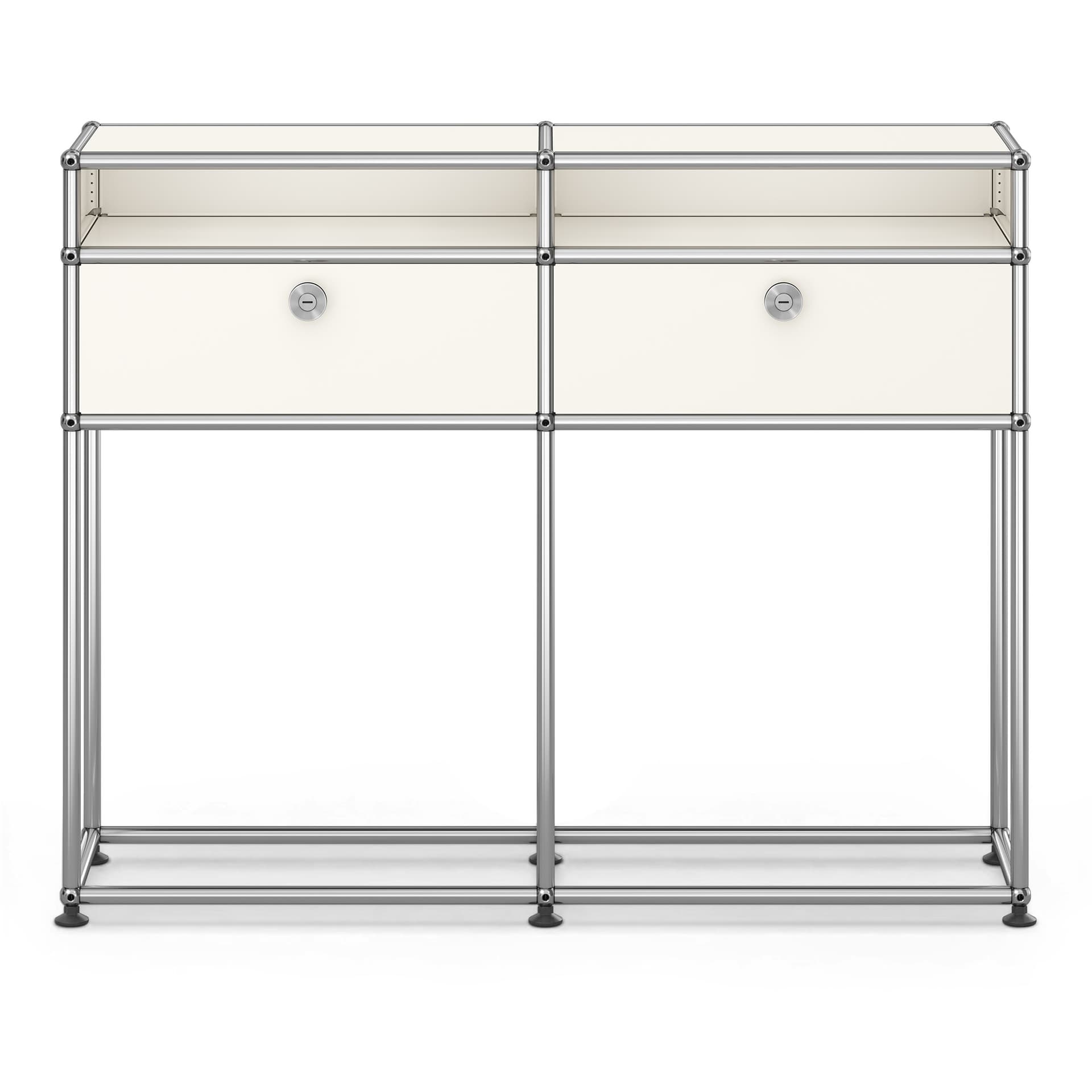 USM - USM Haller Sideboard M51 Pure White - Skänkar och sideboards - Fritz Haller & Paul Schärer - Vit - Metall