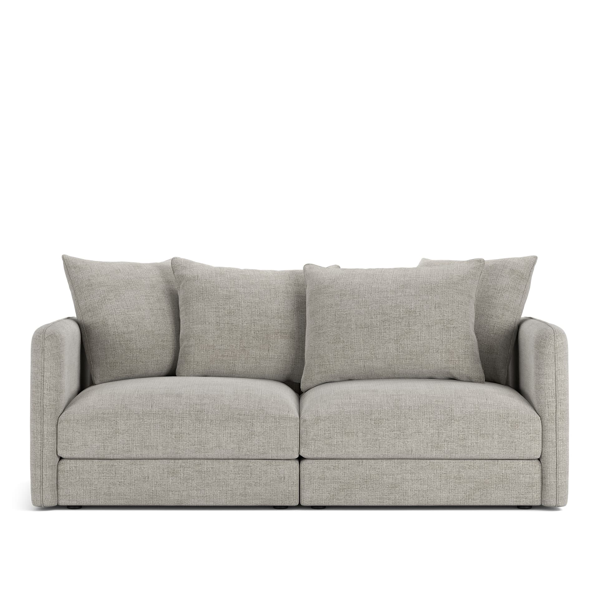 NOGA - Pavarotti 2-Seater, Removable Cover, Cushion Variant 01, Sienna 103 - Soffor - Grå