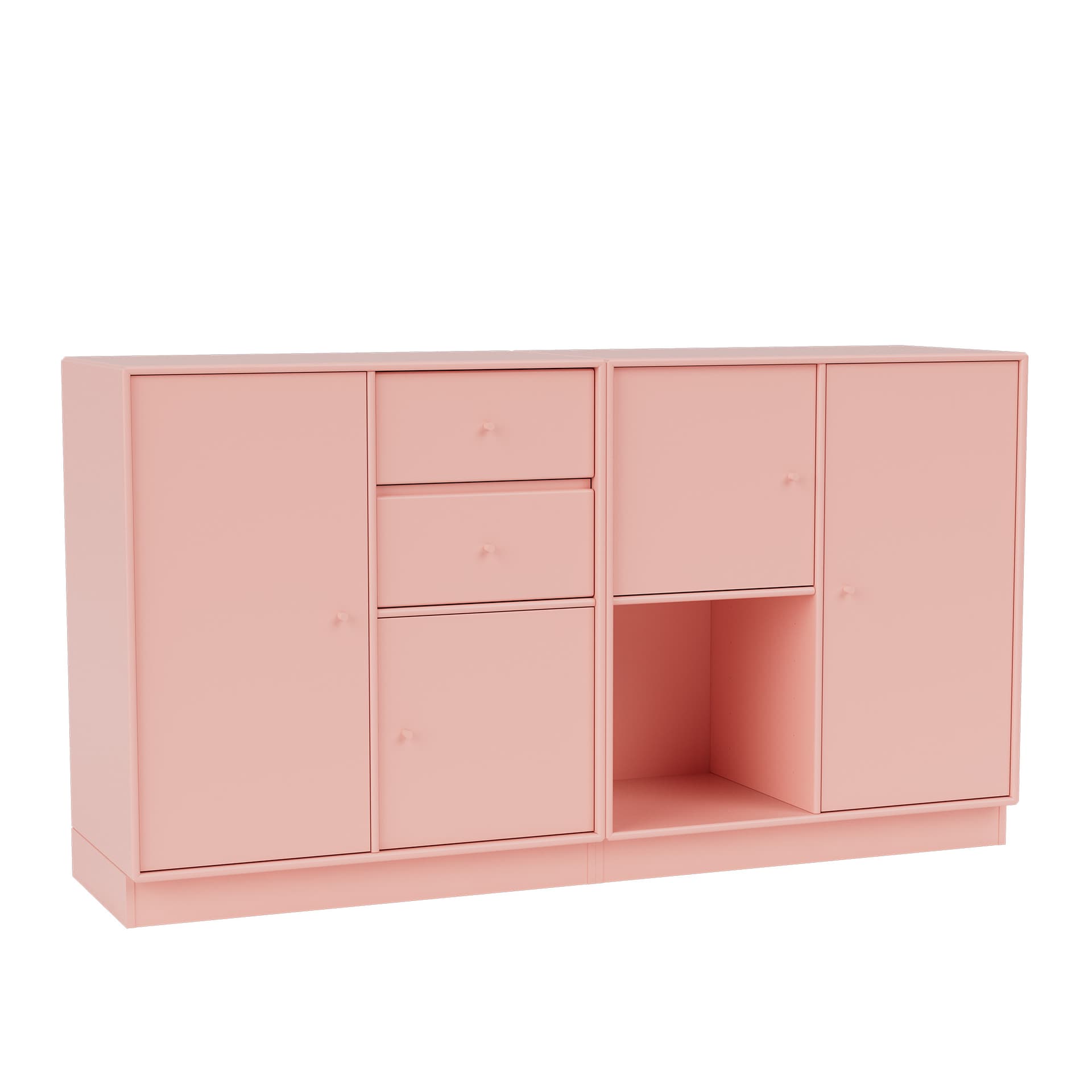 Montana - Couple Sideboard 167-Ruby 07 Plinth 7 cm - Skänkar och sideboards - Peter J. Lassen - Rosa - Trä