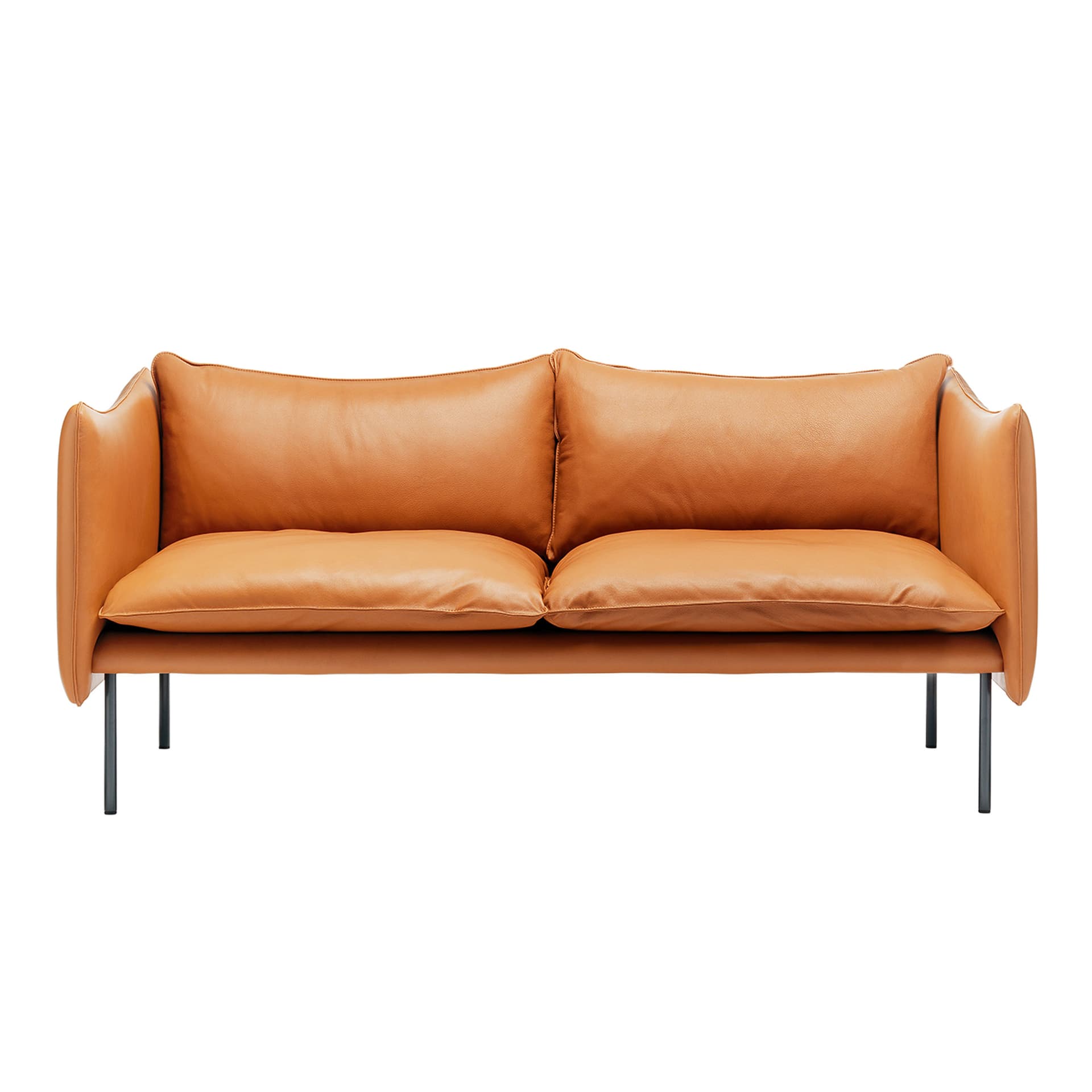 Fogia - Tiki Soffa, 2-sits, Svart Underrede, Läder Vintage - Soffor - Andreas Engesvik - Brun
