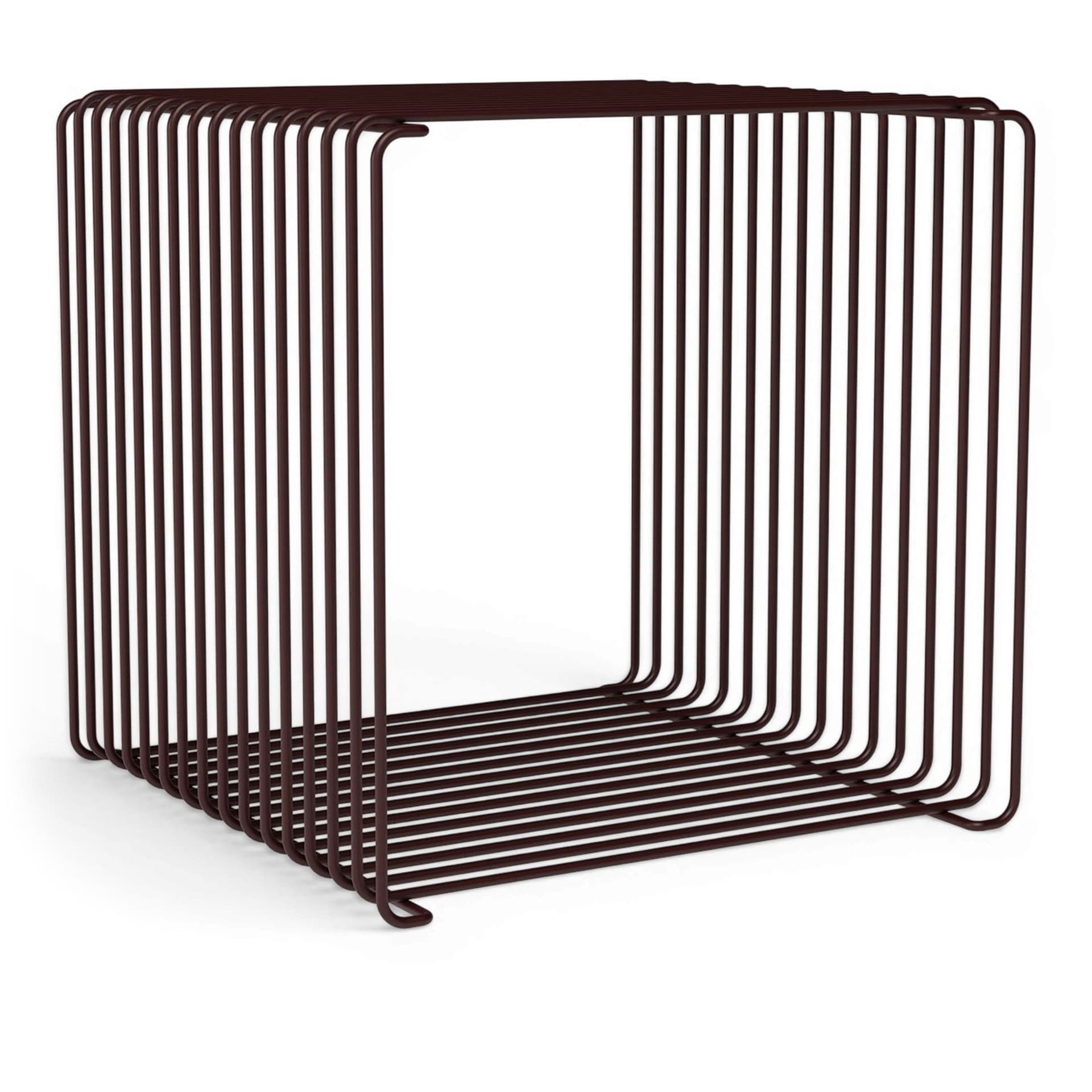 Montana - Panton Wire Single hylla 35 cm 07 black red - Hyllor & Hyllsystem - Verner Panton - Röd - Metall