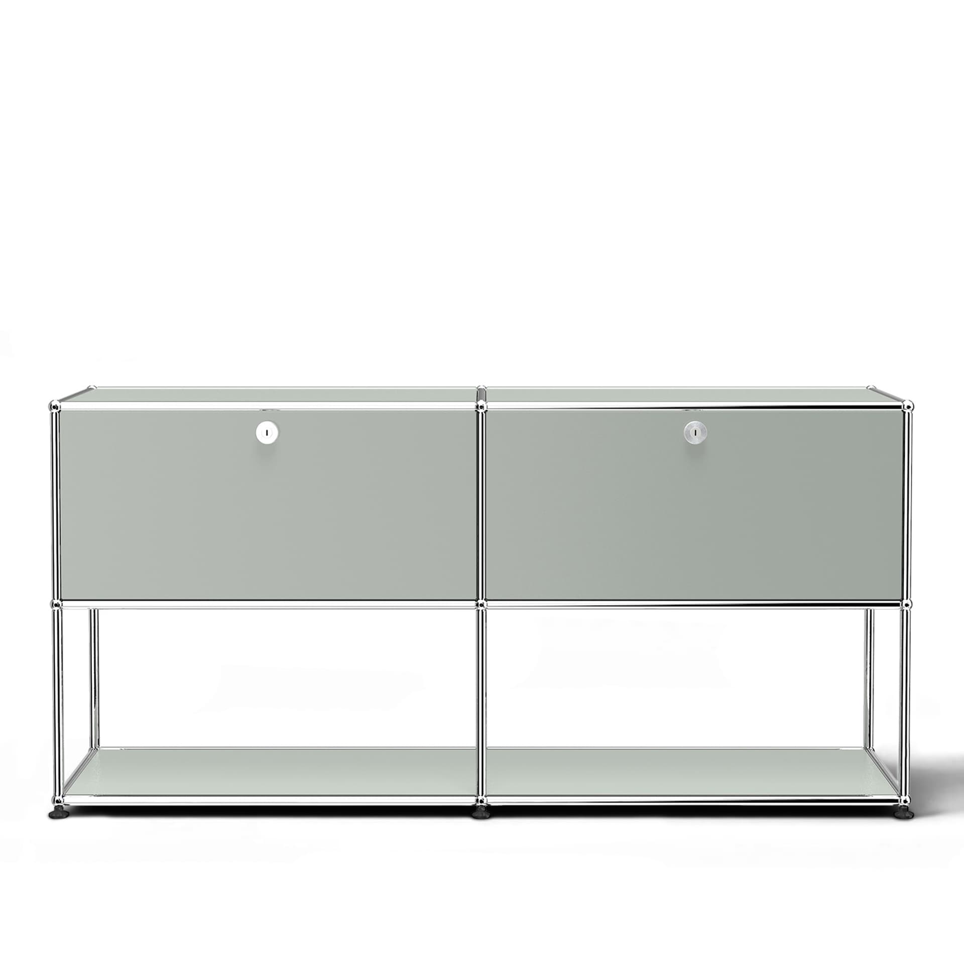 USM - USM Haller 40 Sideboard Light Grey - Skänkar och sideboards - Fritz Haller & Paul Schärer - Grå - Metall