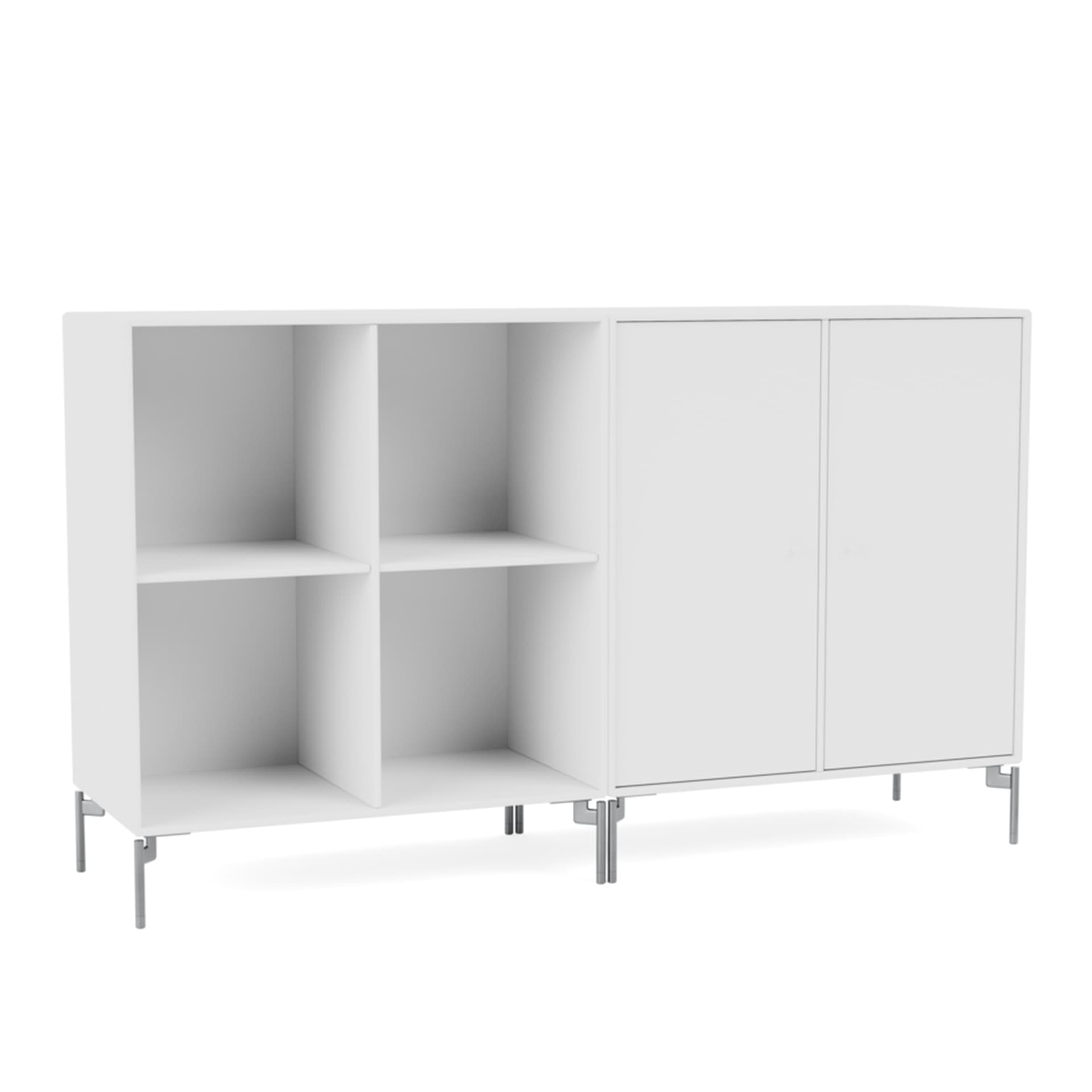 Montana - Pair Classic Sideboard - New White / Matt Chrome Legs - Skänkar och sideboards - Peter J. Lassen - Vit