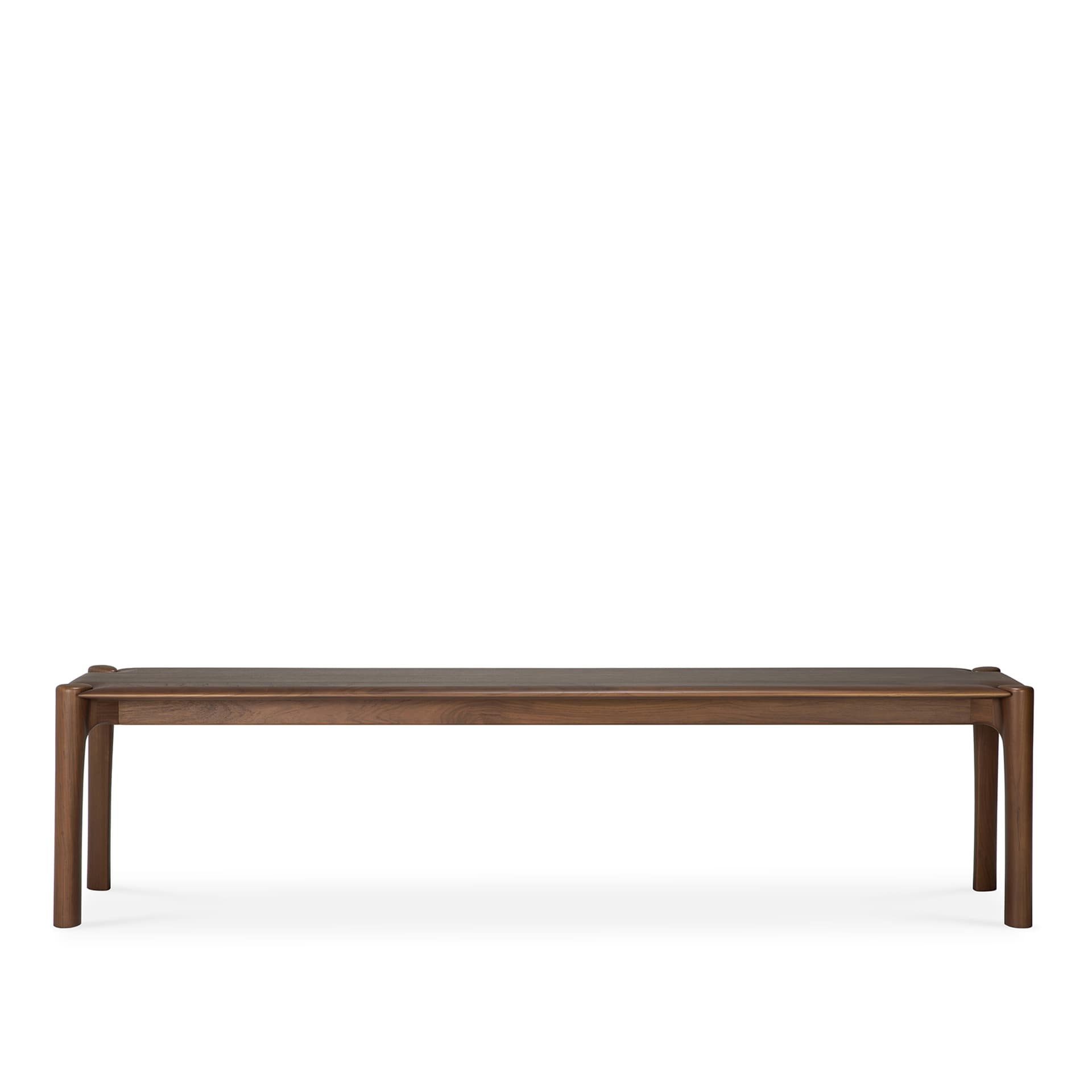 Ethnicraft - PI Bench - Varnished Teak - Brown, W:186 cm - TV-bänkar - Alain Van Havre - Brun - Trä