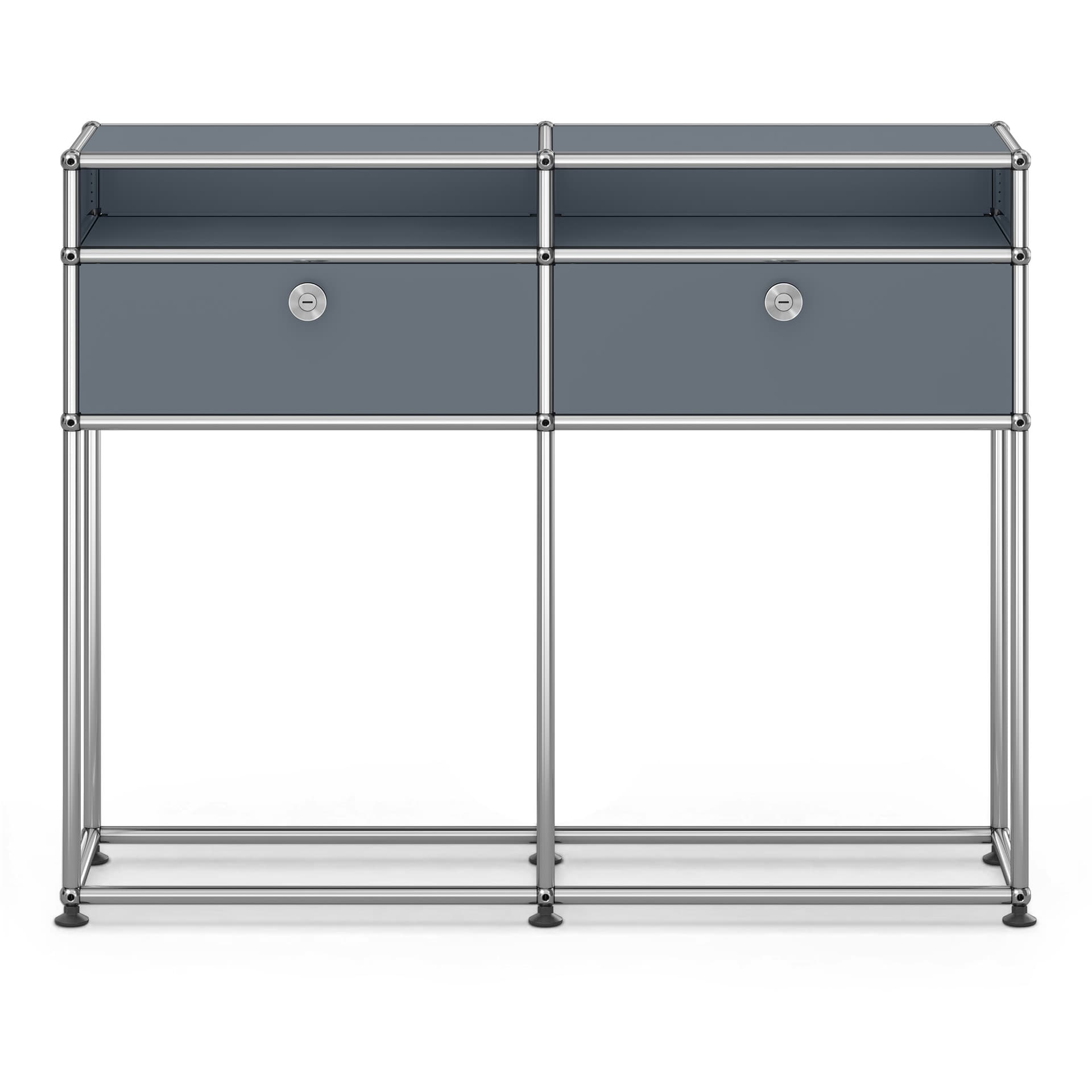 USM - USM Haller Sideboard M51 USM Mid Gray - Skänkar och sideboards - Fritz Haller & Paul Schärer - Grå - Metall