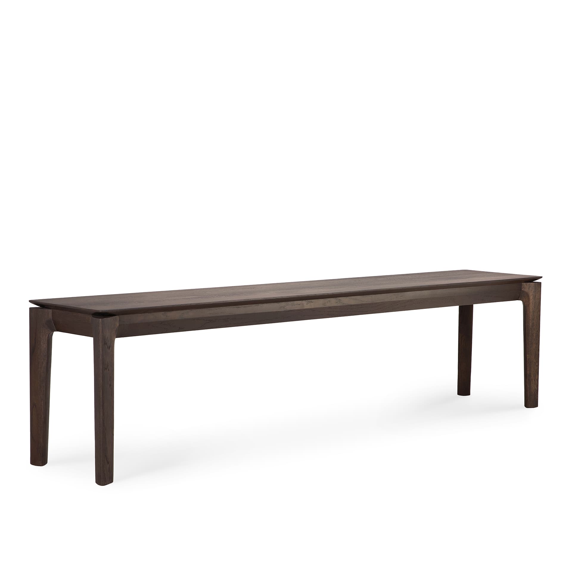 Ethnicraft - Bok Bench - Varnished Oak - Brown -186 x 35 cm - TV-bänkar - Alain Van Havre - Brun - Trä