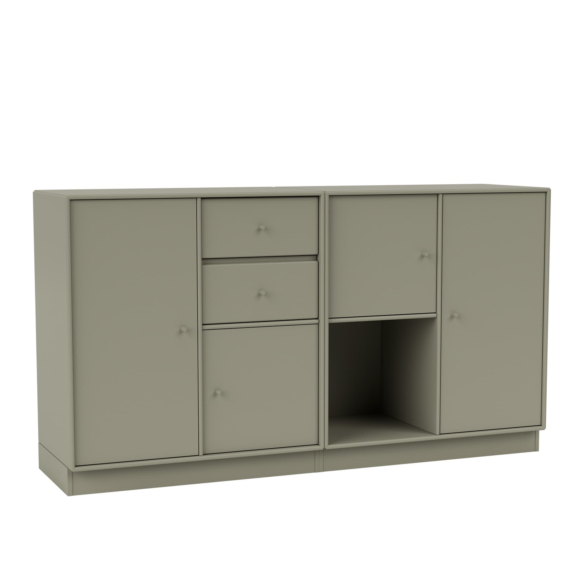 Montana - Couple Sideboard 144-Fennel 07 Plinth 7 cm - Skänkar och sideboards - Peter J. Lassen - Grön - Trä
