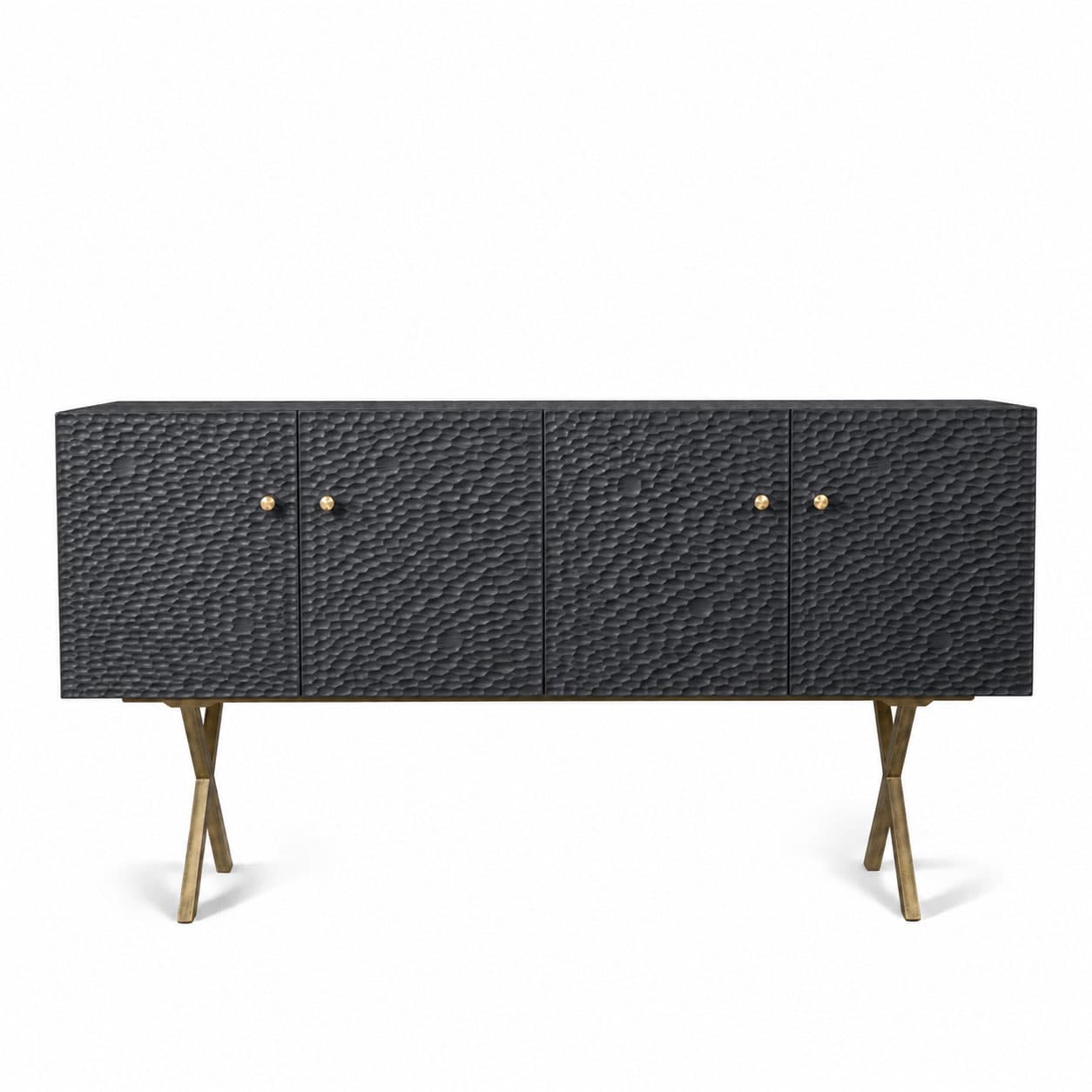 Zanat - Touch sideboard 172 cm brons/svartbetsad lönn - Skänkar och sideboards - Studioilse - Svart - Trä