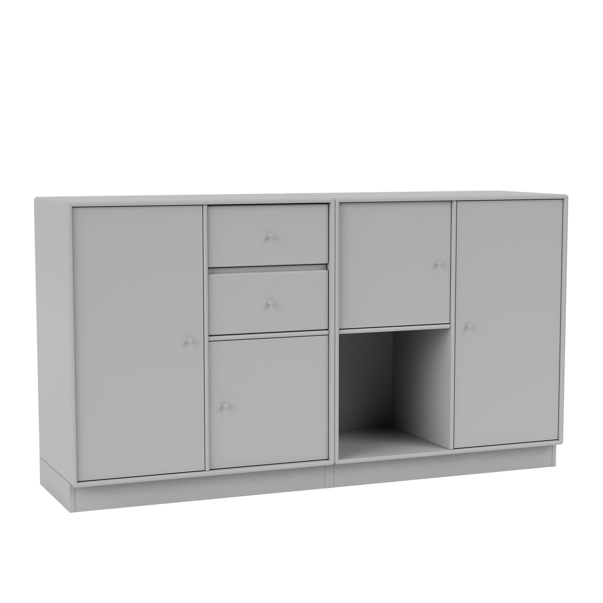 Montana - Couple Sideboard 02-Fjord 07 Plinth 7 cm - Skänkar och sideboards - Peter J. Lassen - Blå - Trä