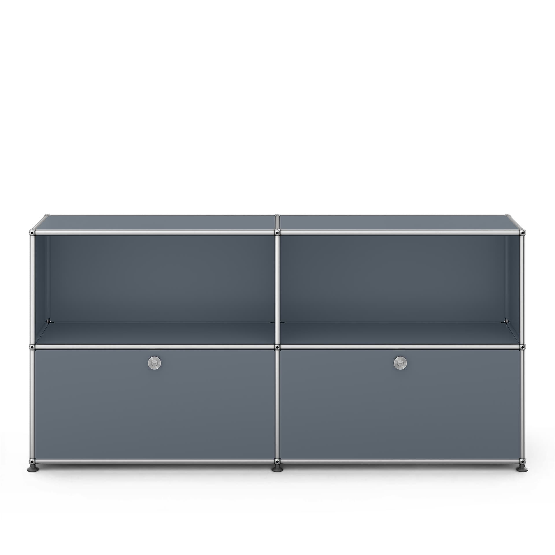 USM - USM Haller Sideboard C2 USM Mid Gray - Skänkar och sideboards - Fritz Haller & Paul Schärer - Grå