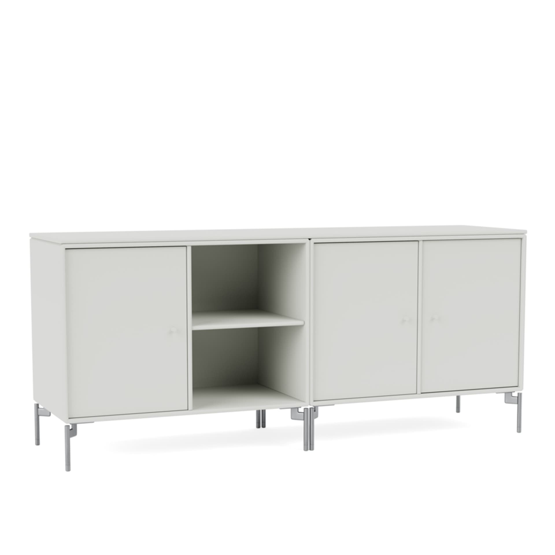Montana - Save Lowboard - Nordic / Matt Chrome Legs - Skänkar och sideboards - Peter J. Lassen - Grå