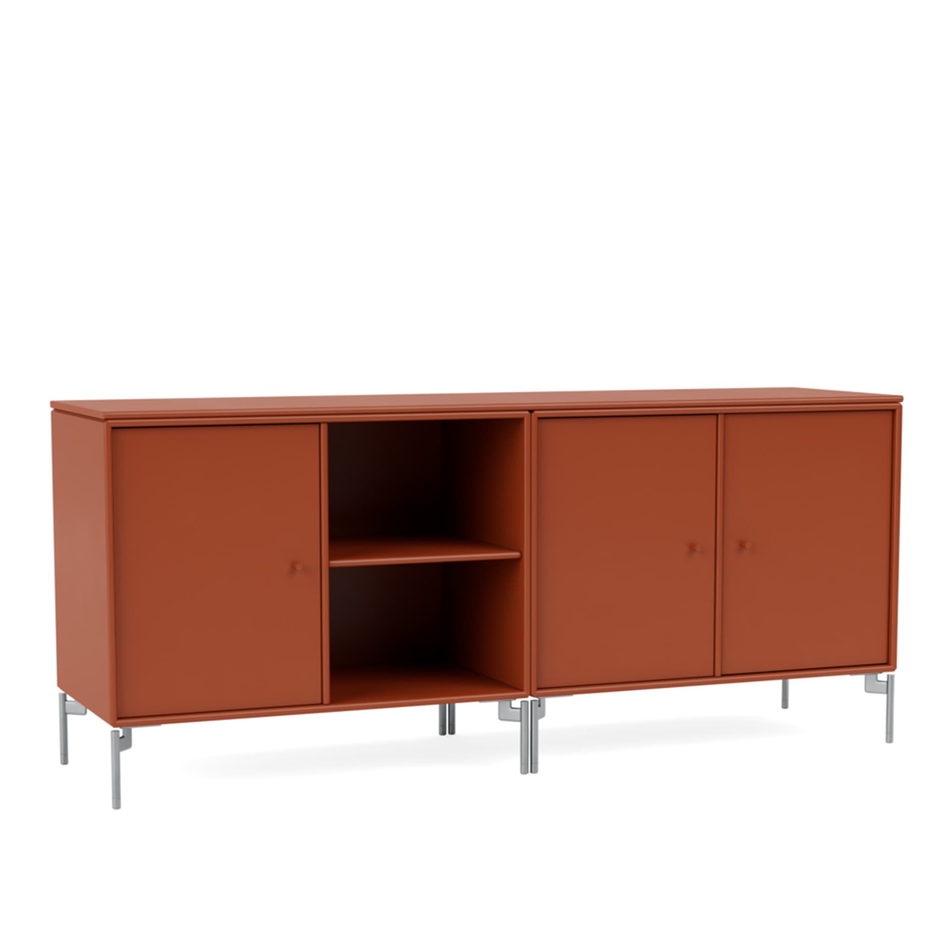 Montana - Save Lowboard 162-Hokkaido Matt Chrome - Skänkar och sideboards - Peter J. Lassen - Röd - Trä